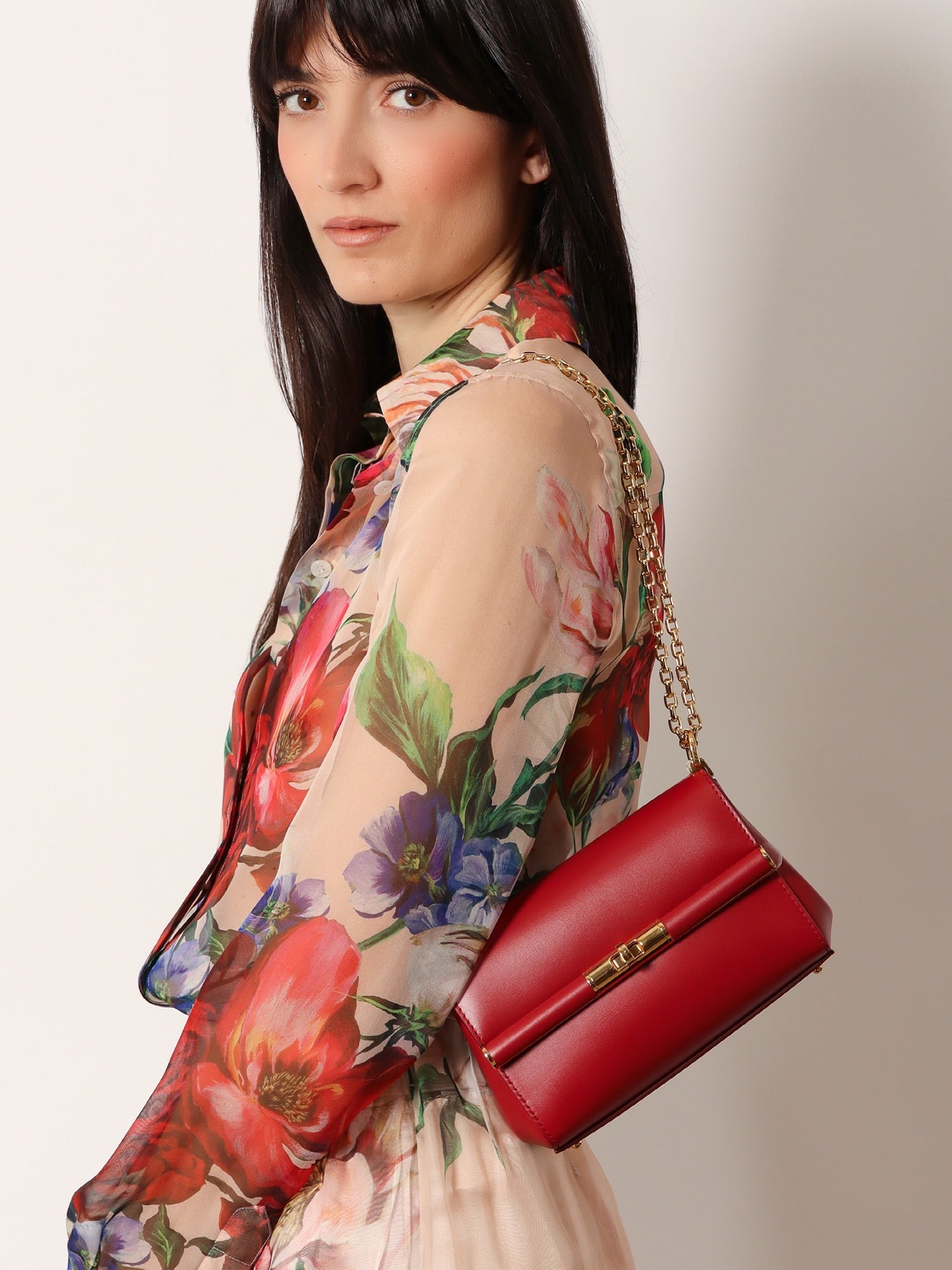 Dolce & Gabbana Mini marlene leather shoulder bag