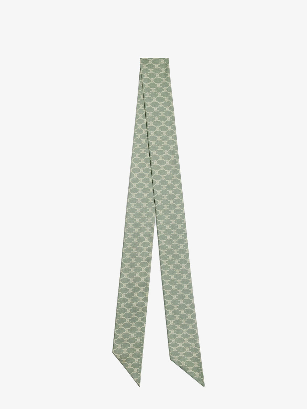 Celine Mini Triomphe hedvábná twill lavallière