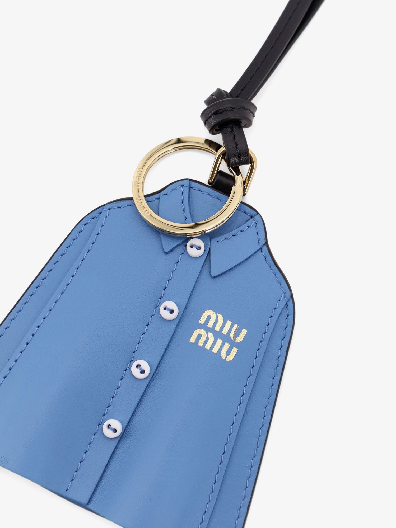Miu Miu Miu Shirt leather key ring