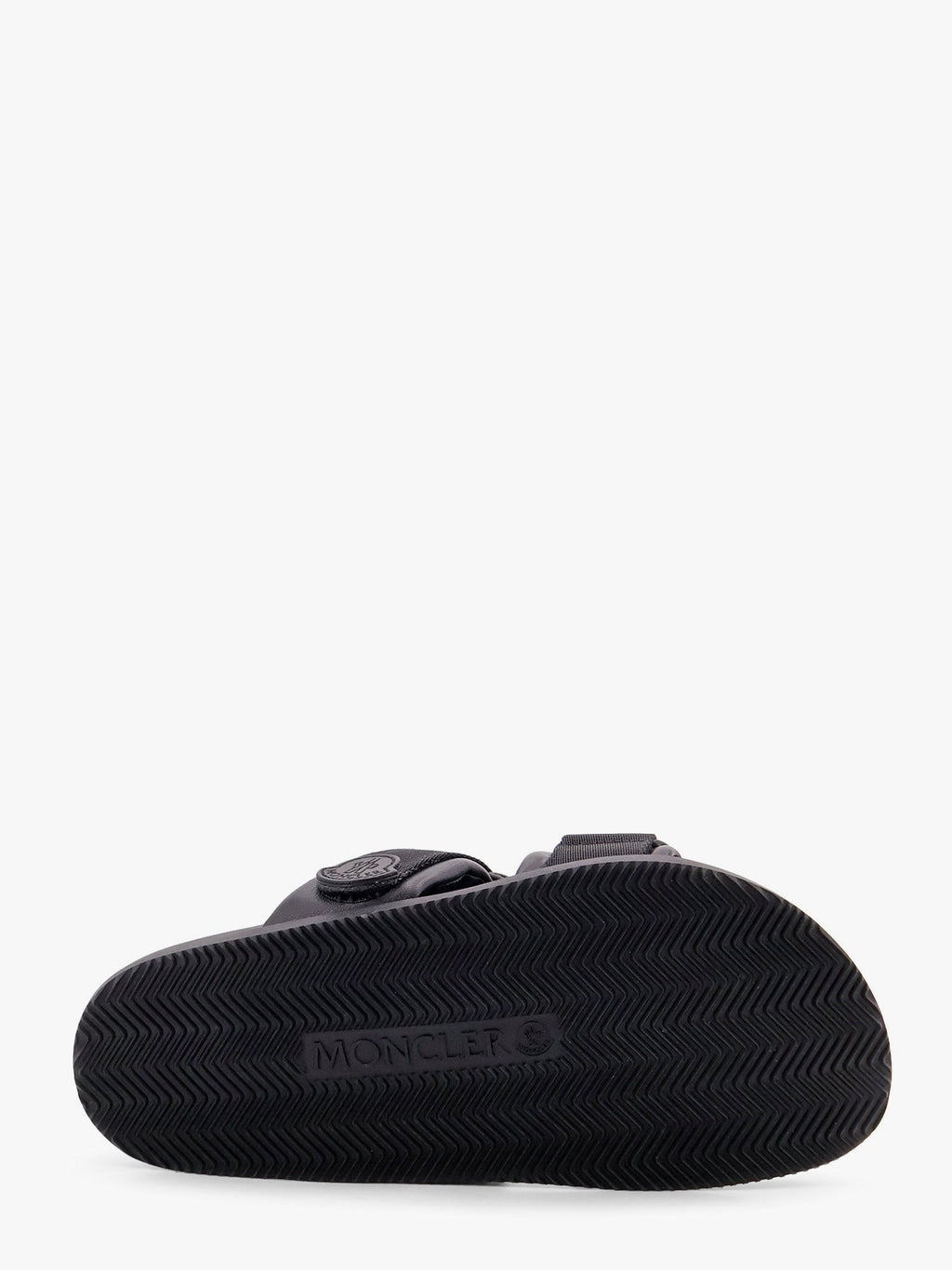 Moncler Mon sandales d'été en cuir avec détails en nylon