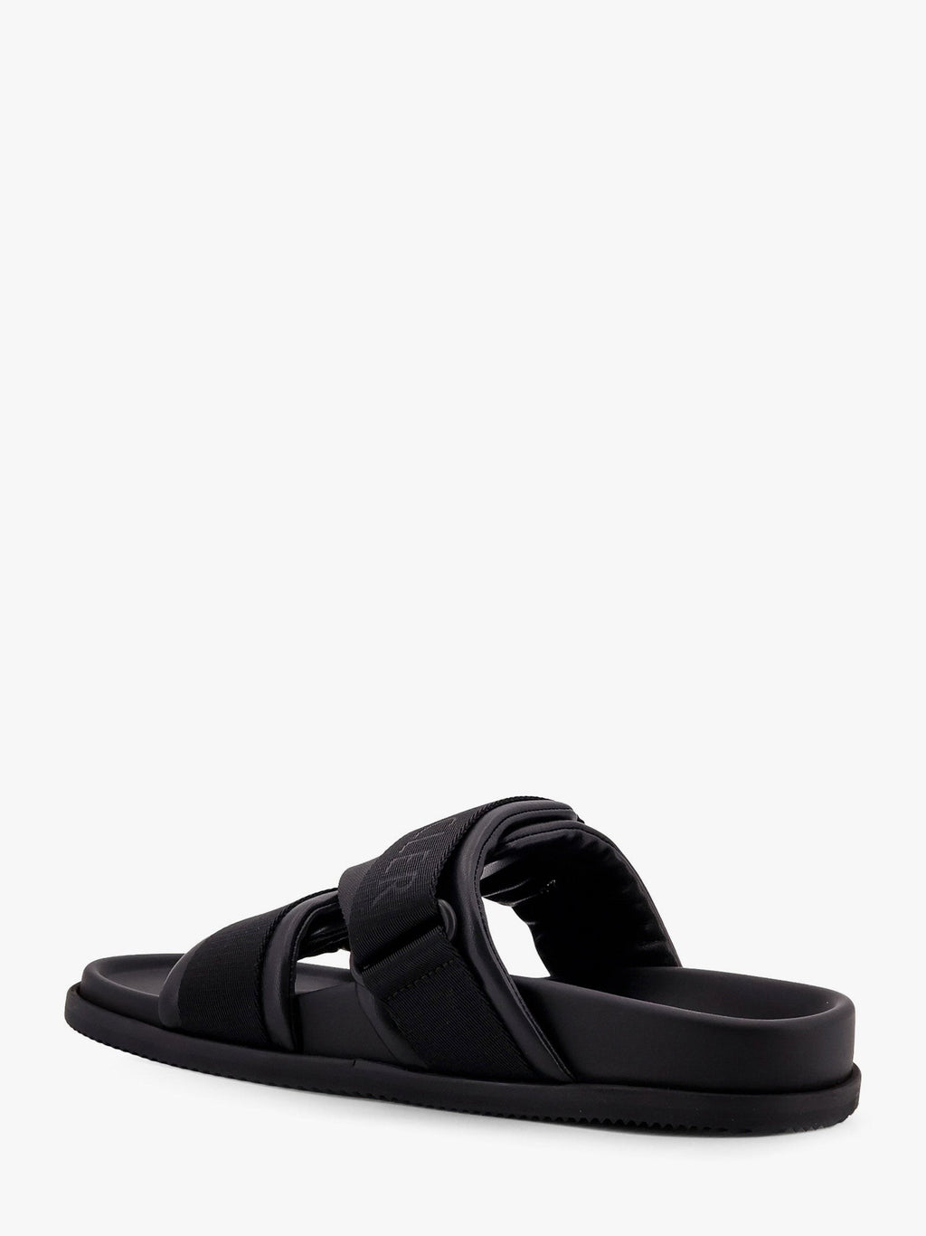 Moncler Mon sandales d'été en cuir avec détails en nylon