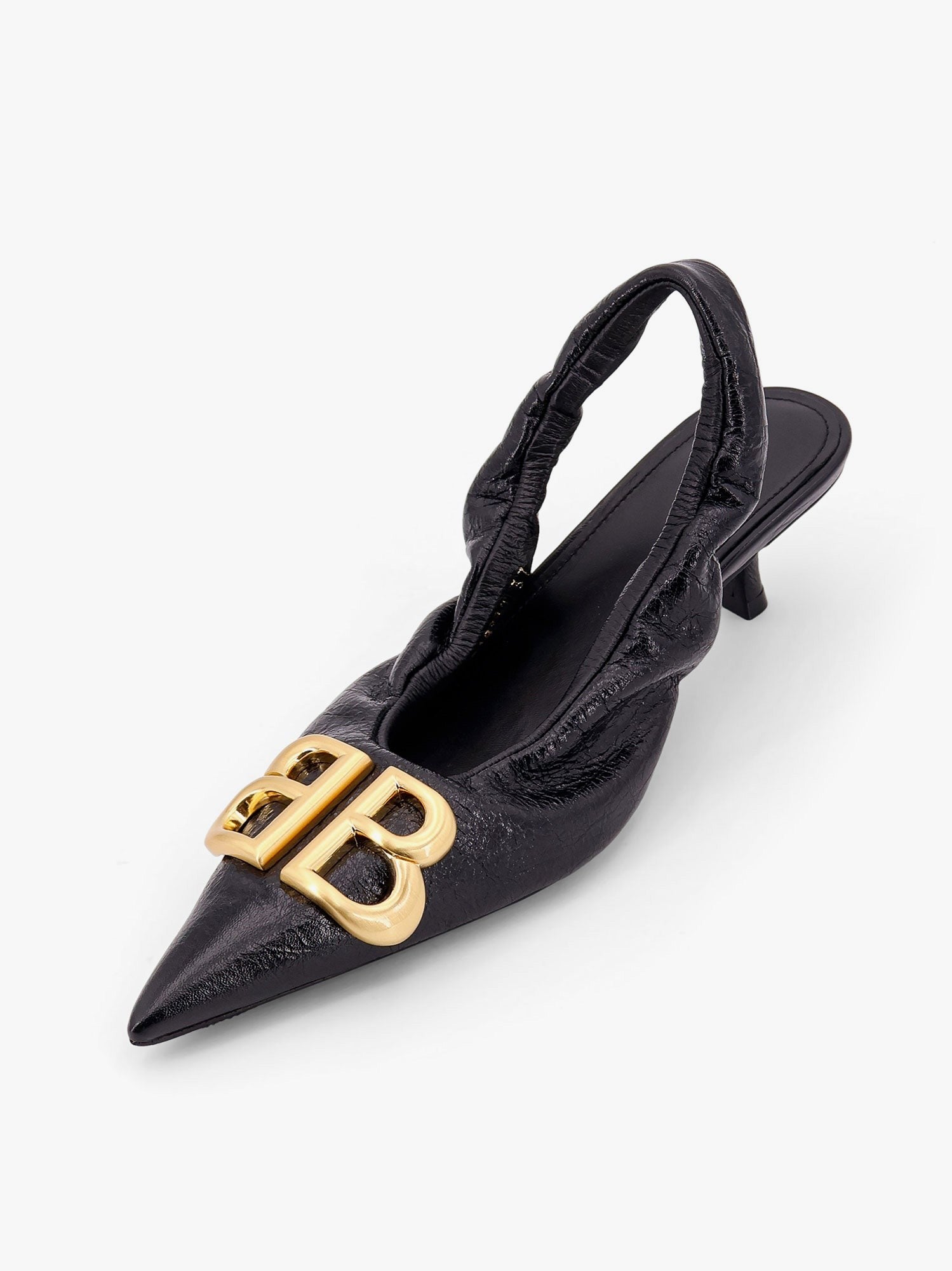 Balenciaga Monaco arena leather slingback
