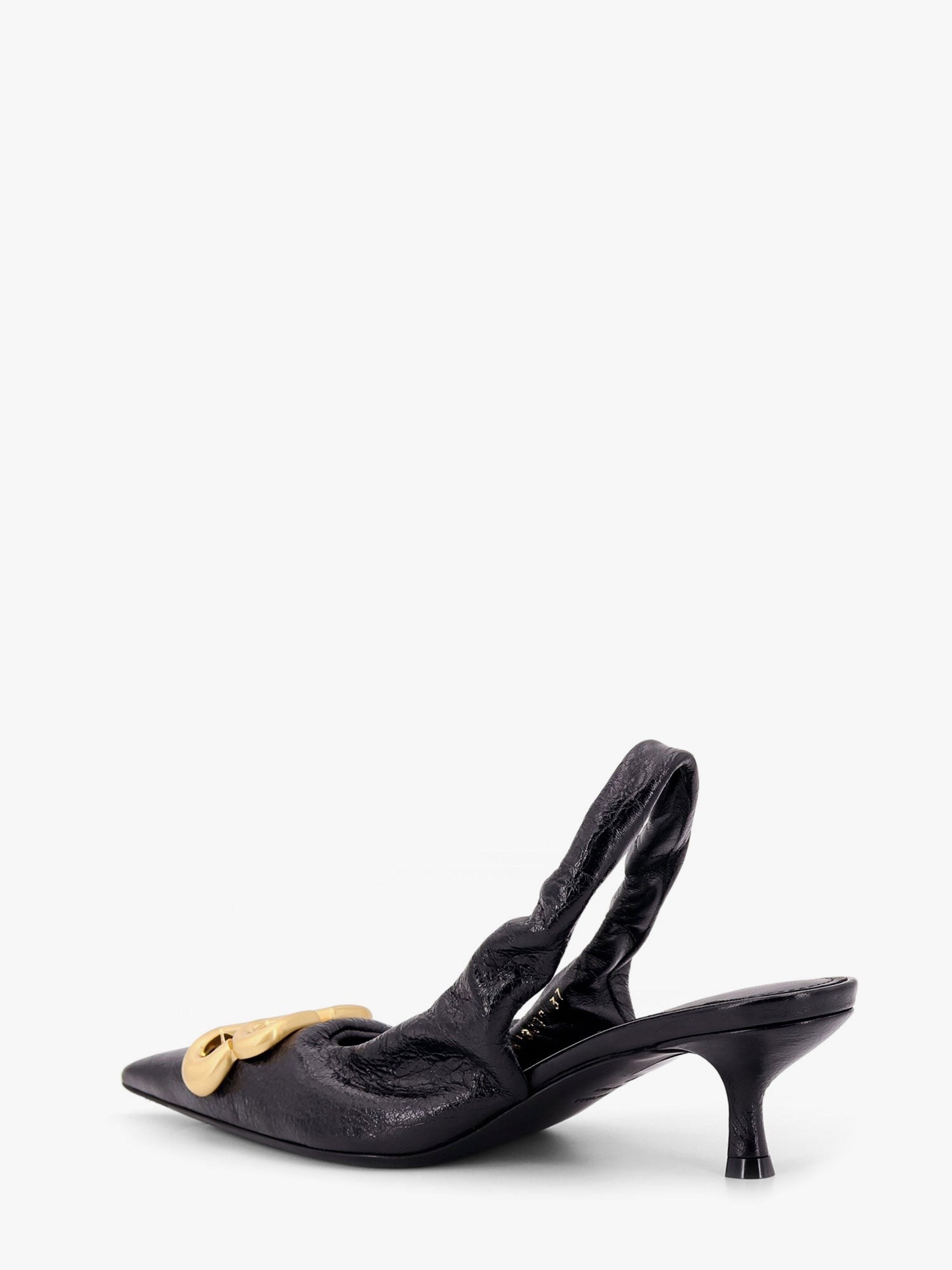 Balenciaga Monaco arena leather slingback