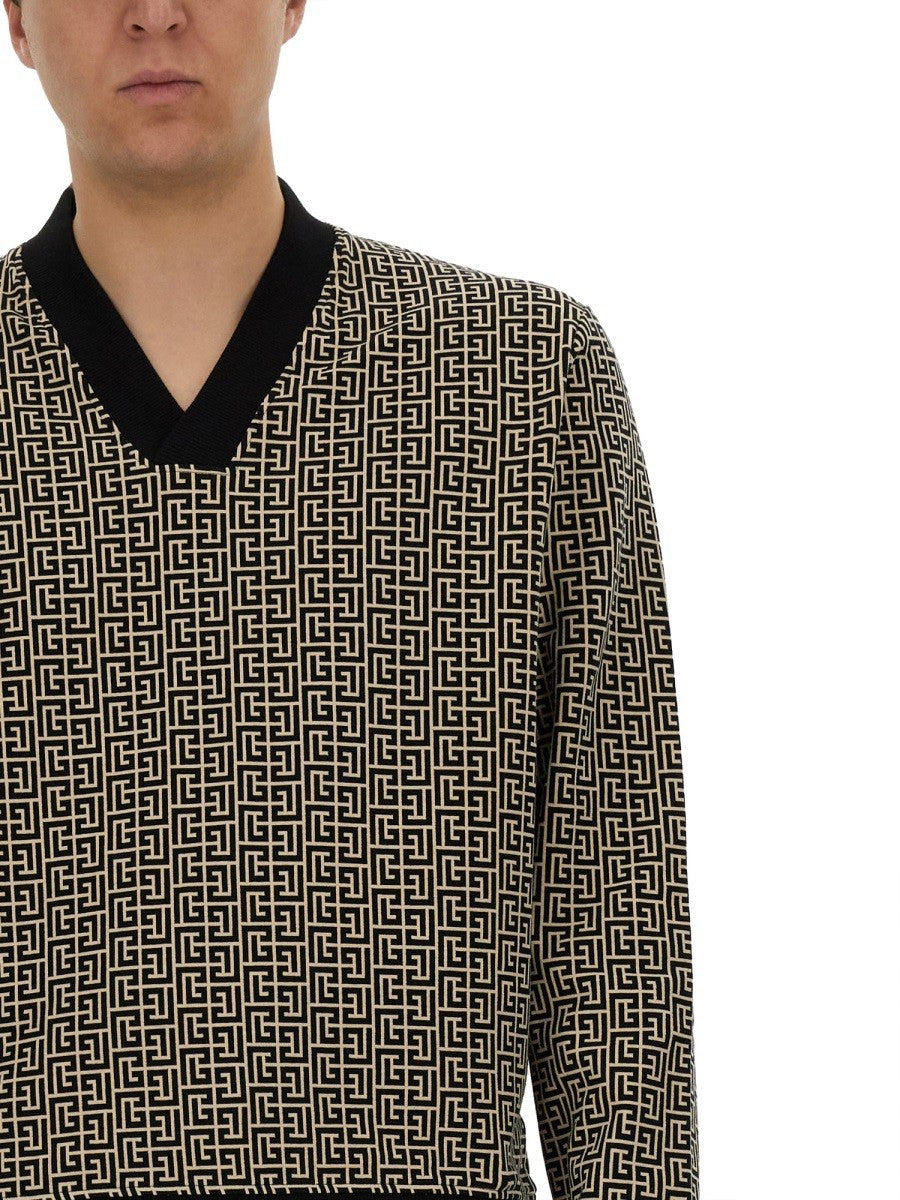Balmain MONOGRAMM-JERSEY