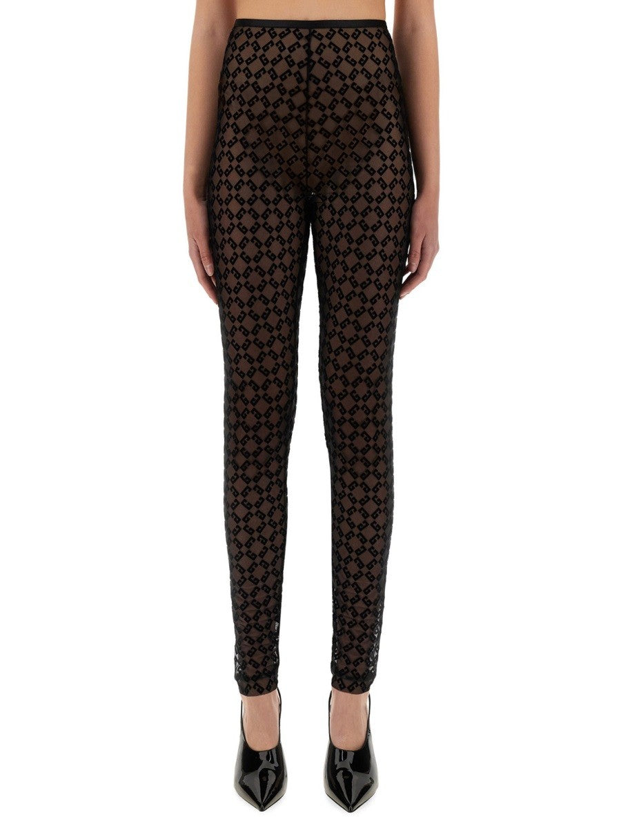 Givenchy MONOGRAMM-TÜLL-LEGGINGS
