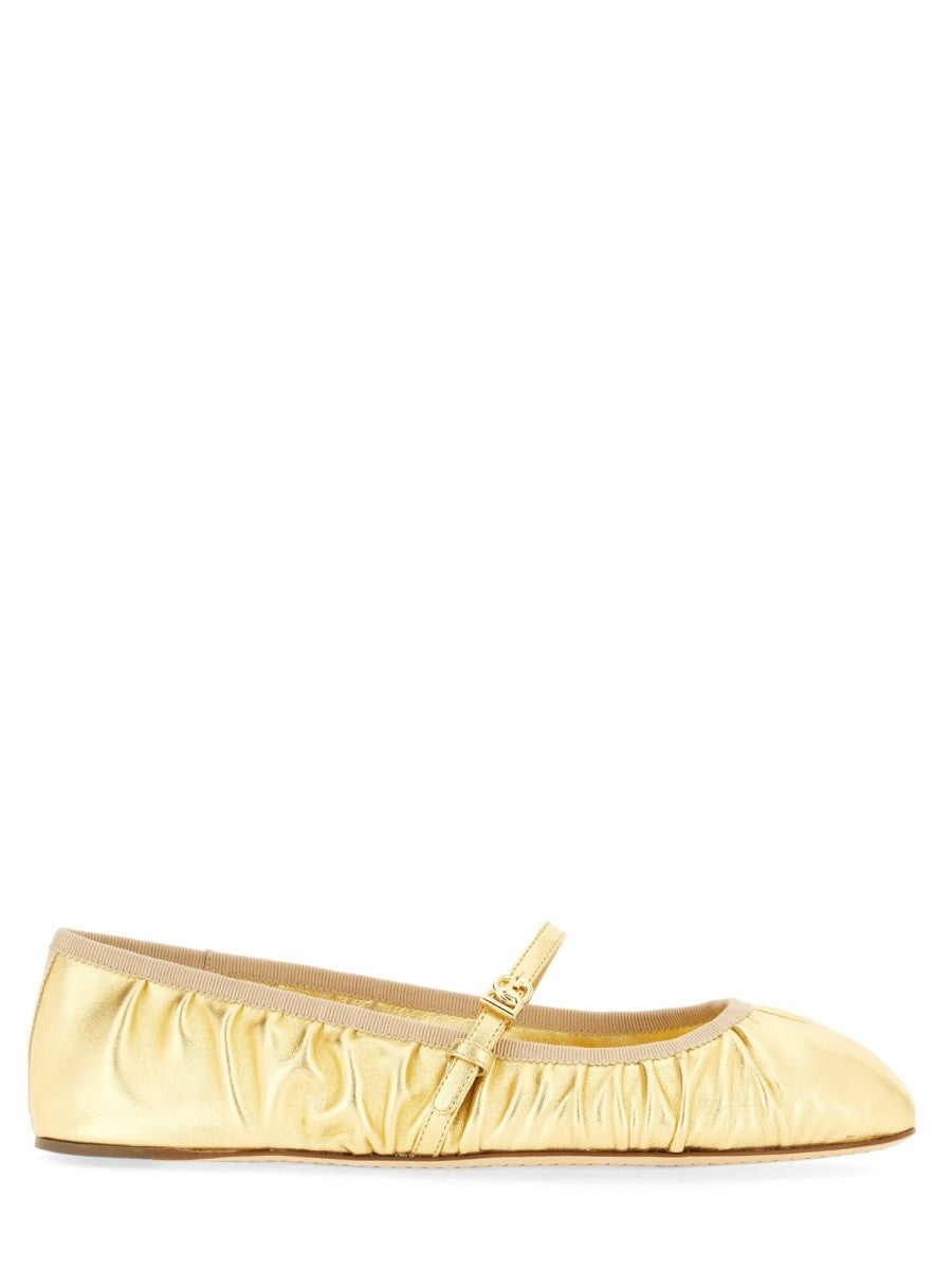 Dolce & Gabbana BALERINY MORDORÉ Z NAPPY