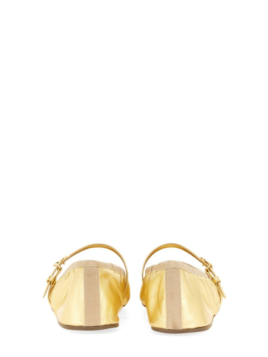Dolce & Gabbana BALERINY MORDORÉ Z NAPPY