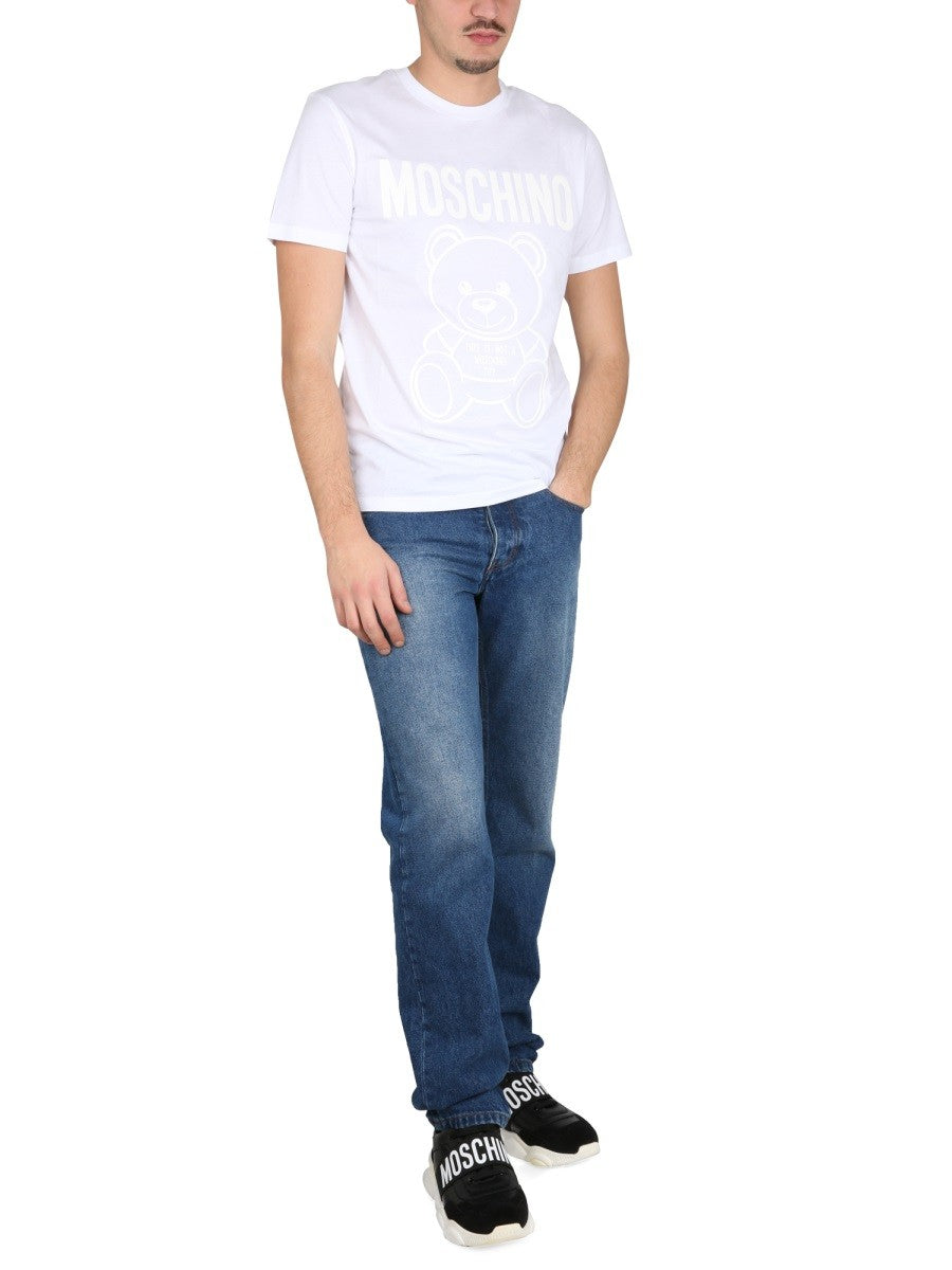 Moschino TEDDY BEAR ORGANIC JERSEY T-SHIRT