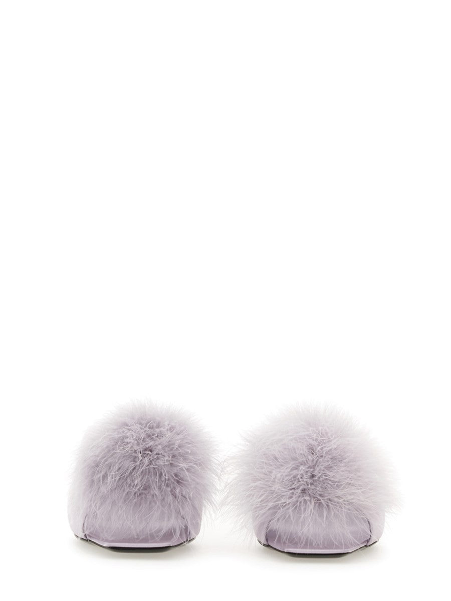 Saint Laurent MULE MAE IN SATIN CREPE