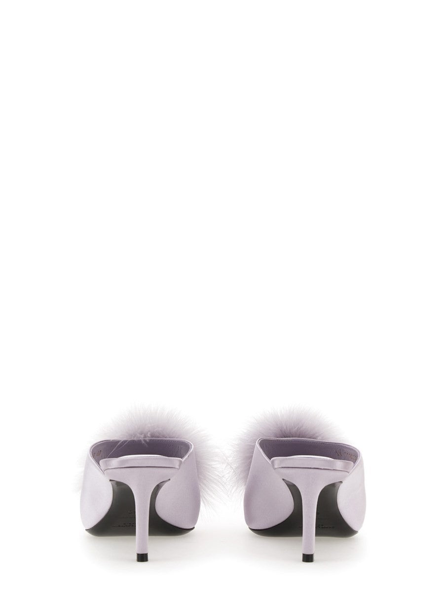 Saint Laurent MULE MAE IN SATIN CREPE