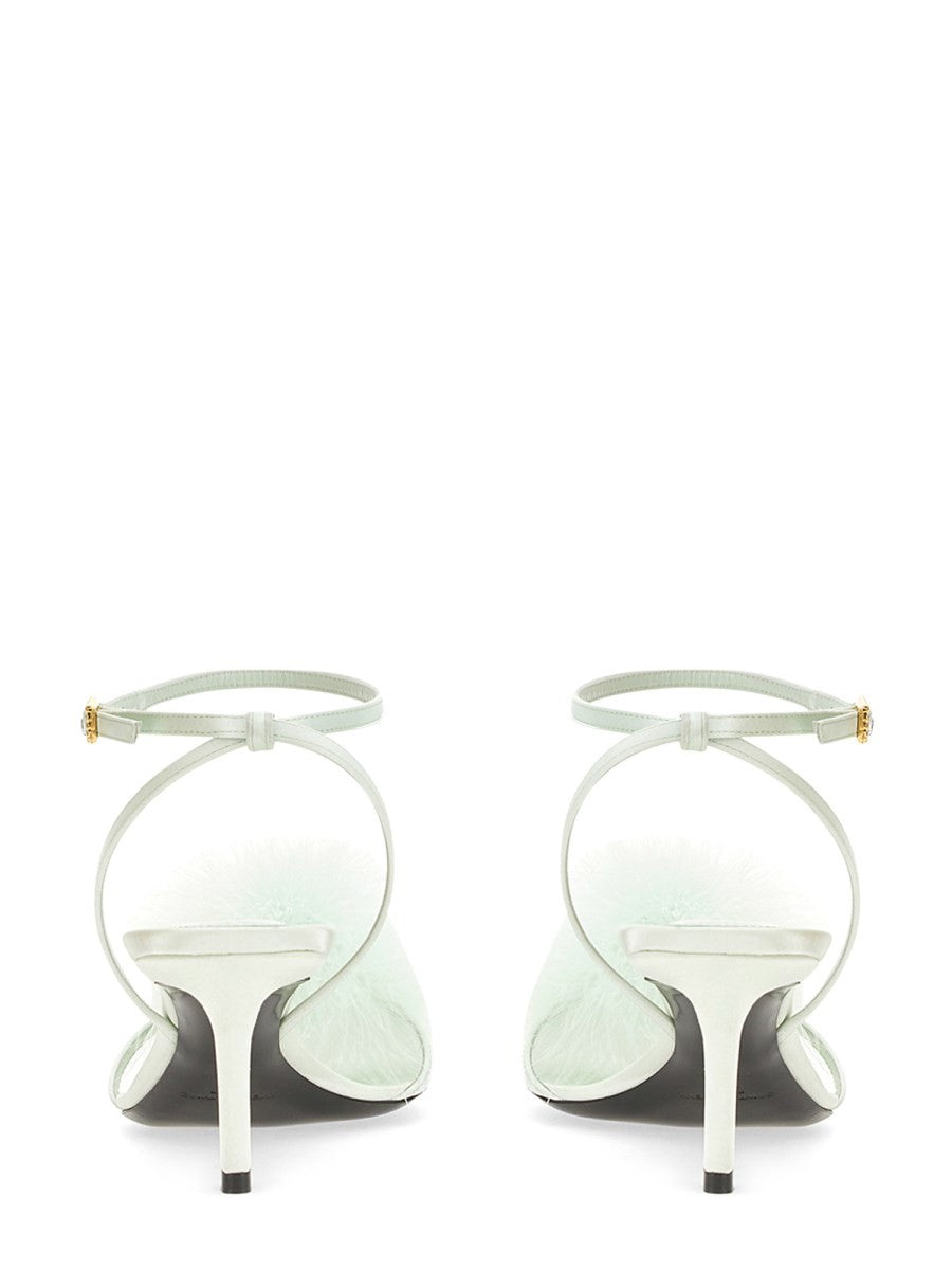 Saint Laurent MULE MAE IN SATIN CREPE