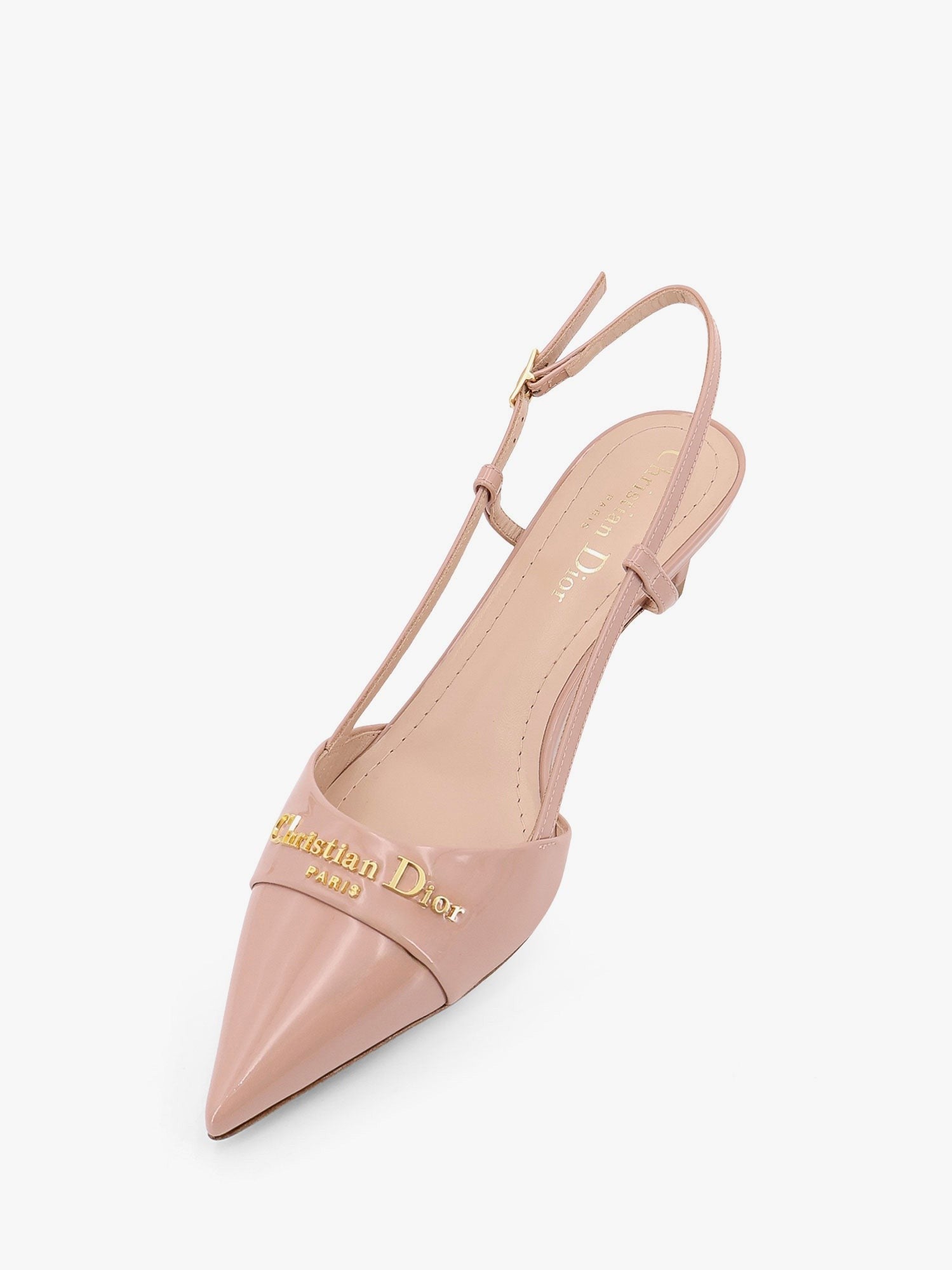 Dior My Dior パテントレザー スリングバック Christian Dior Paris シグネチャー入り