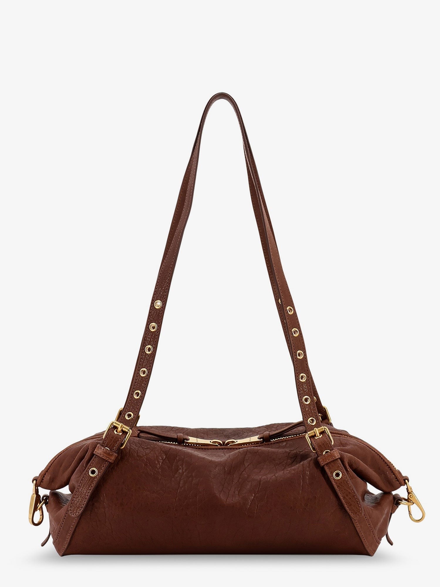 Miu Miu Nappa leather bag with embossed Logo Lettering