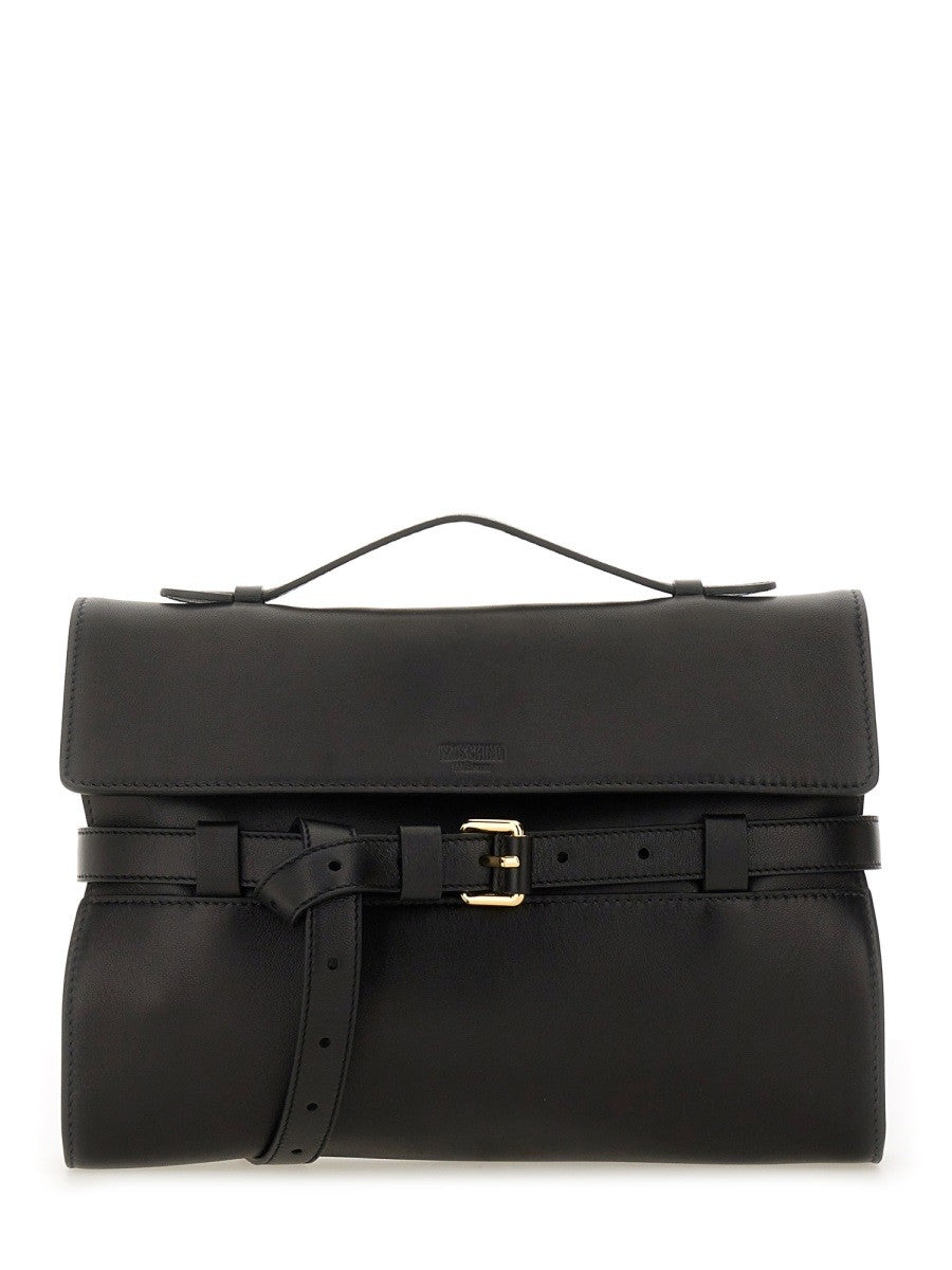 Moschino NAPPA LEATHER "TIE ME" CLUTCH