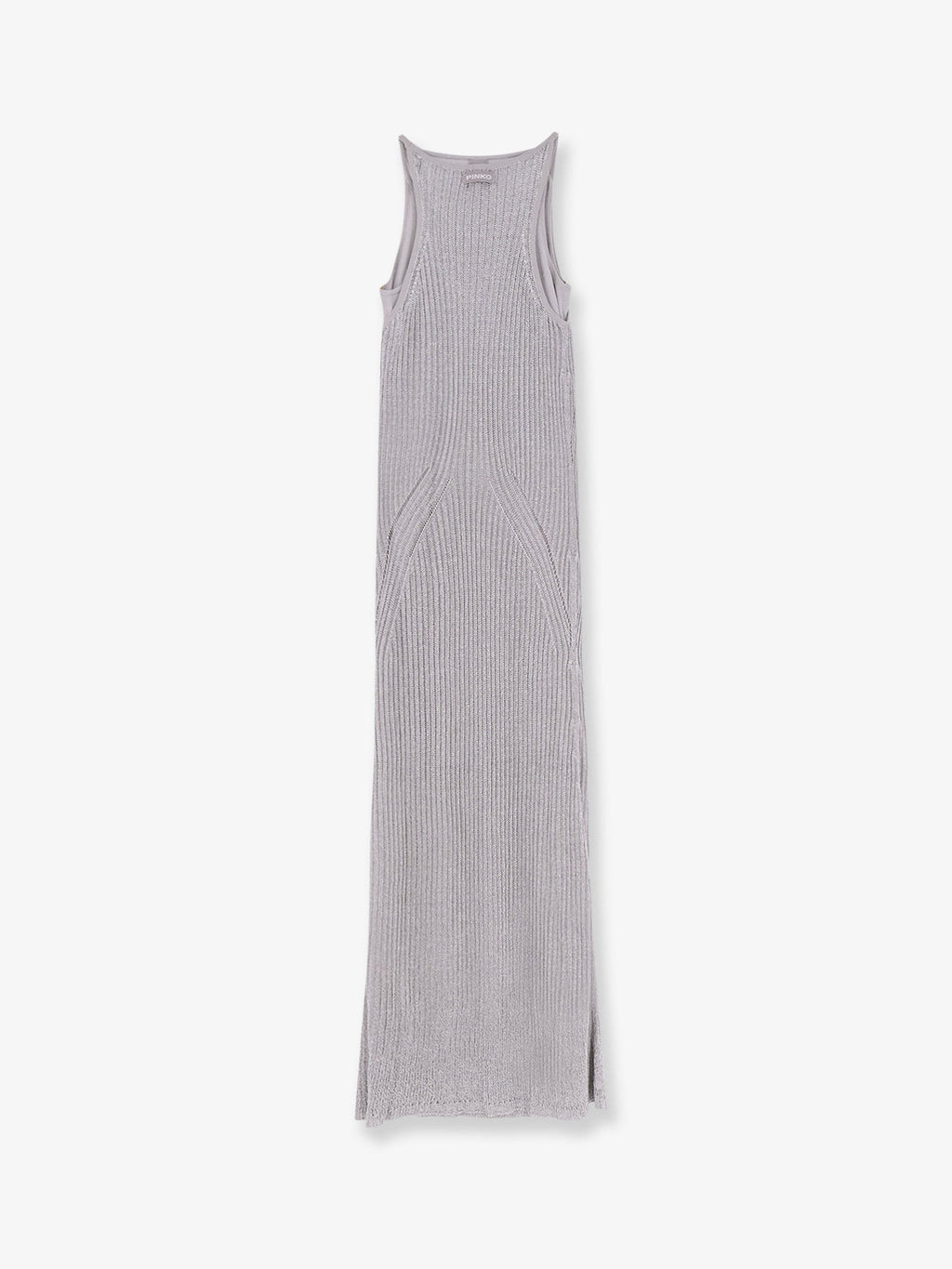 Pinko Nelson viscose and metallised fibre long dress