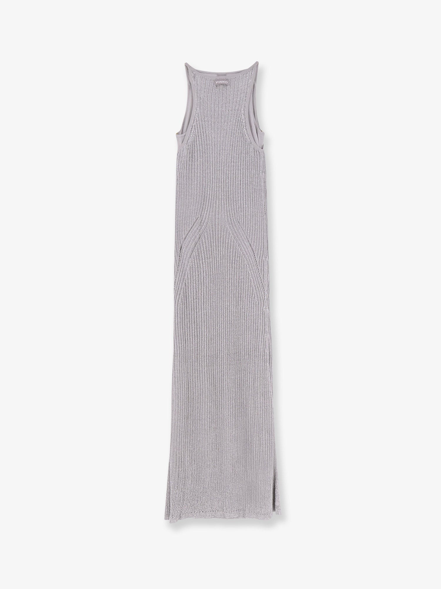 Pinko Nelson viscose and metallised fibre long dress