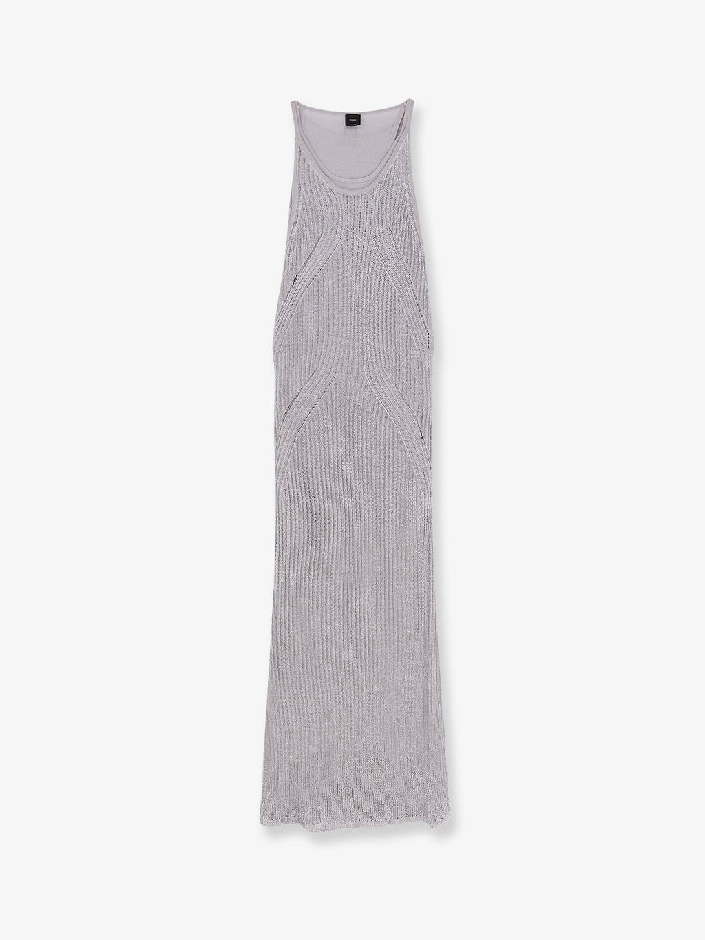 Pinko Nelson viscose and metallised fibre long dress