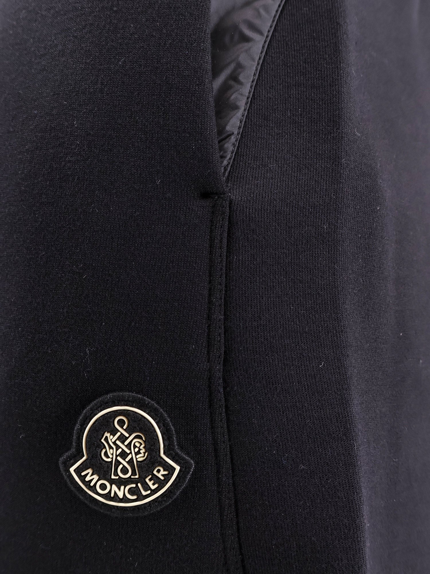 Moncler Neoprenové kalhoty s polstrovanými detaily