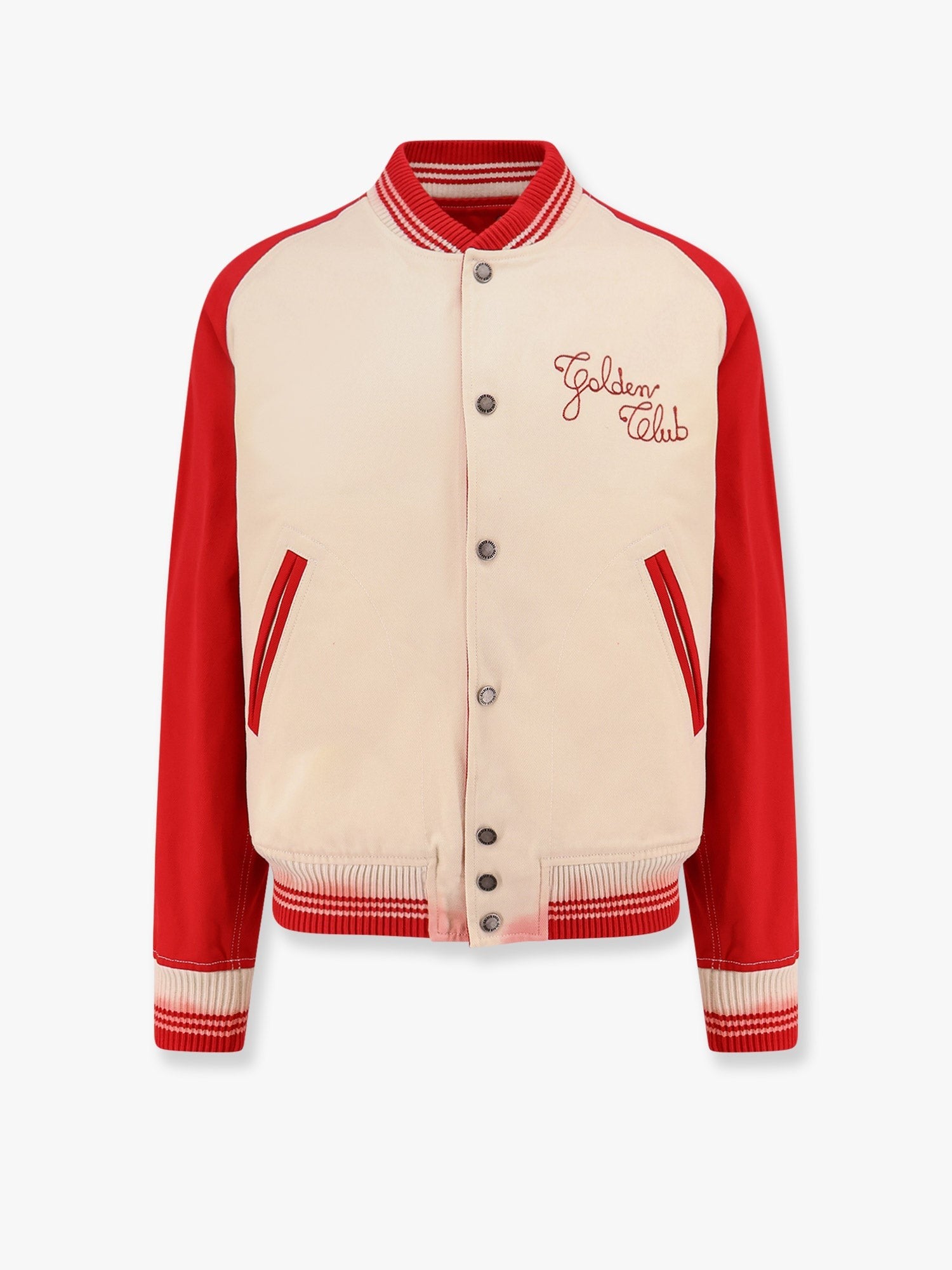 Golden Goose Deluxe Brand Nic cotton jacket with maxi Golden Club embroidery