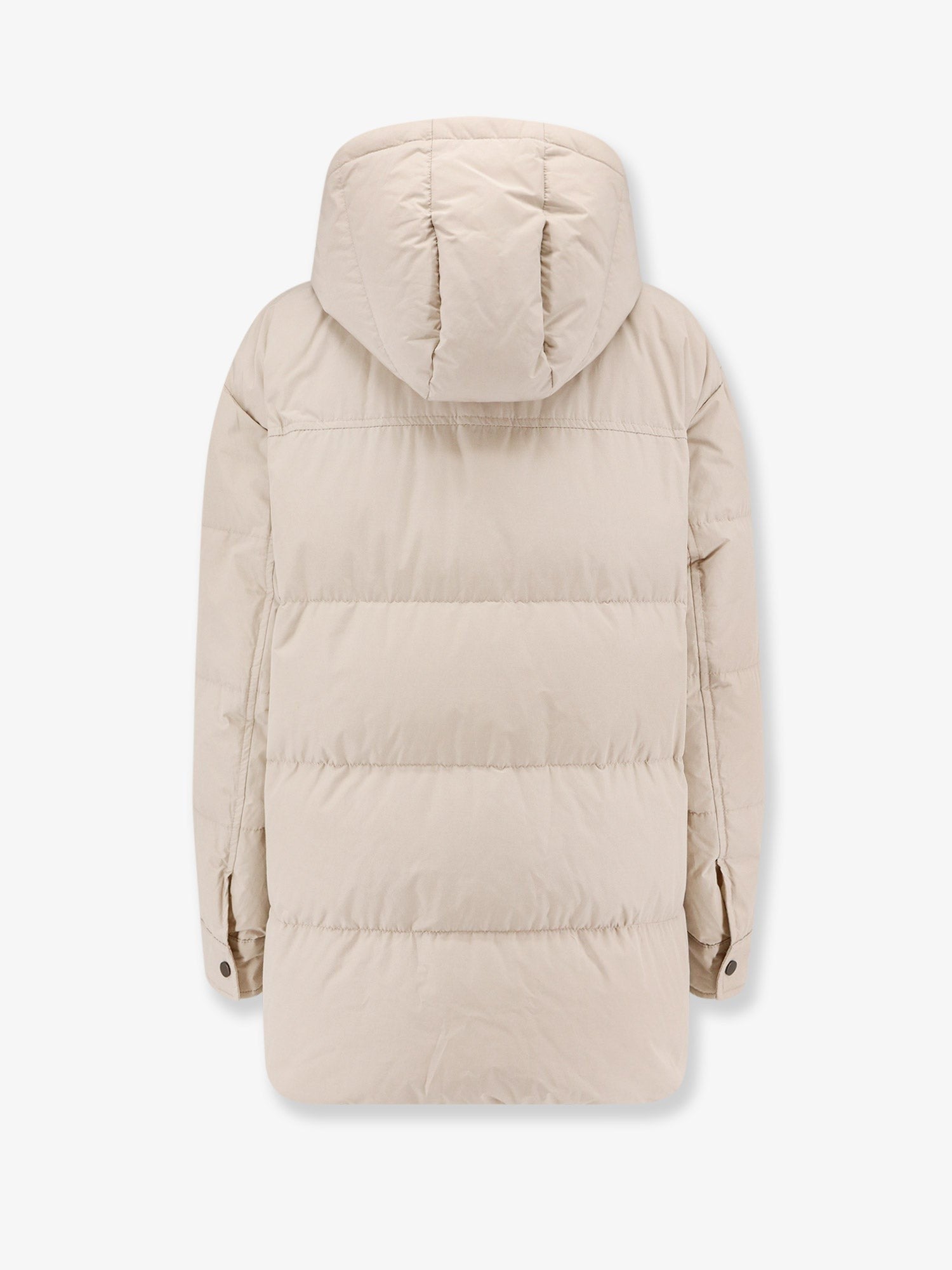 Brunello Cucinelli Chaqueta de plumón con capucha de nailon y algodón