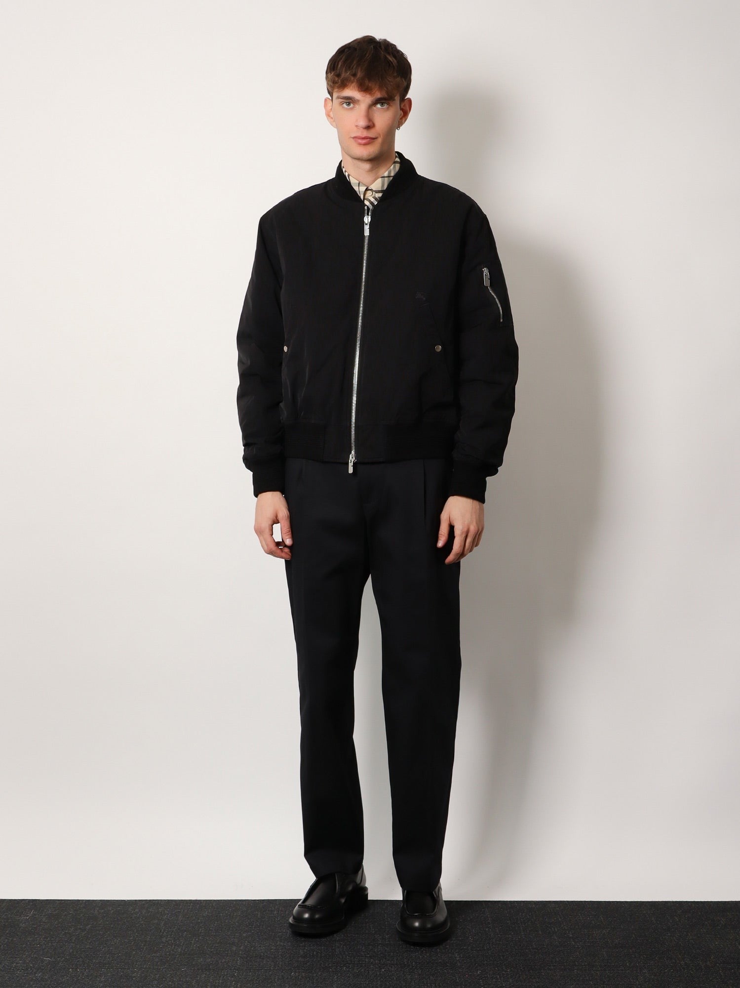 Burberry Nylonová a bavlněná bunda s EKD výšivkou