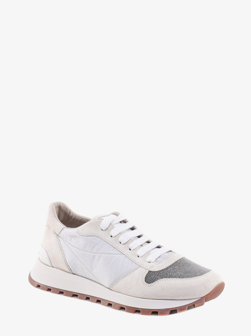 Brunello Cucinelli Sneakersy z nylonu i zamszu