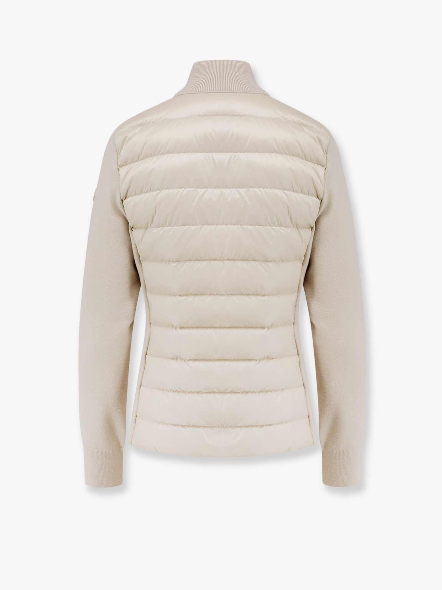 Moncler Nylon down jacket with virgin wool inserts
