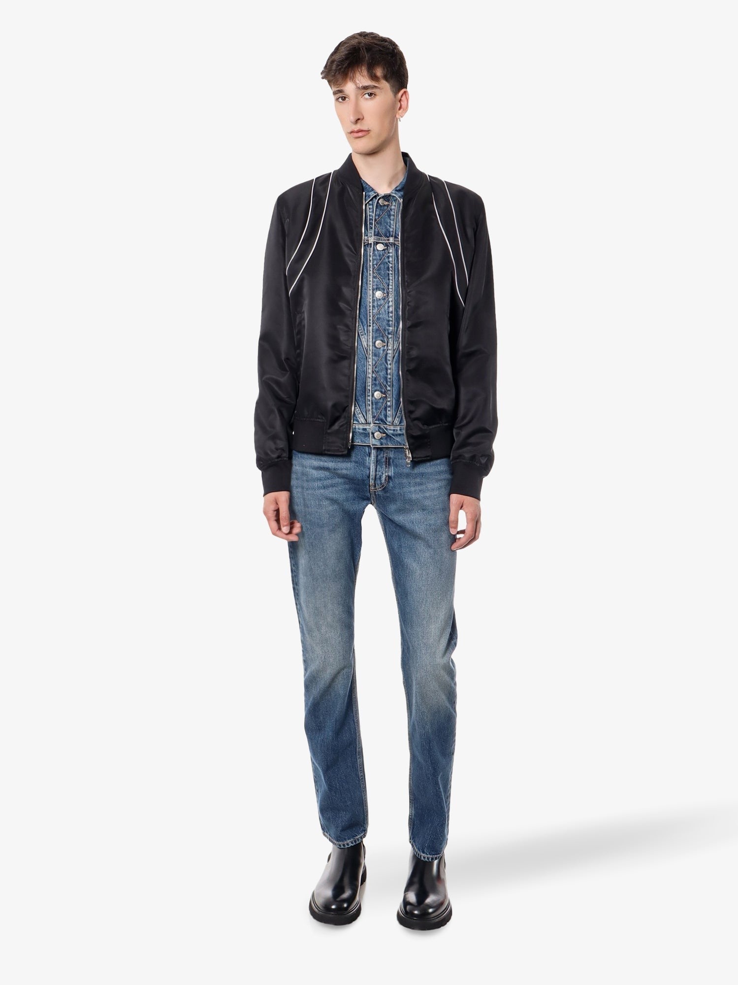 Alexander Mcqueen Nylon dzseki kontrasztos részlettel