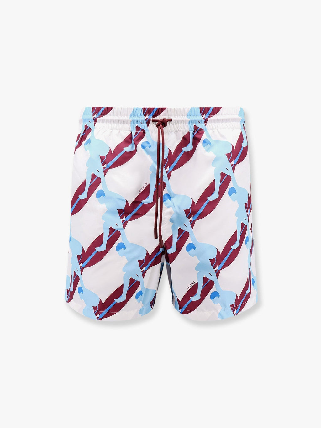 Gucci Nylon swim trunk with surfer print