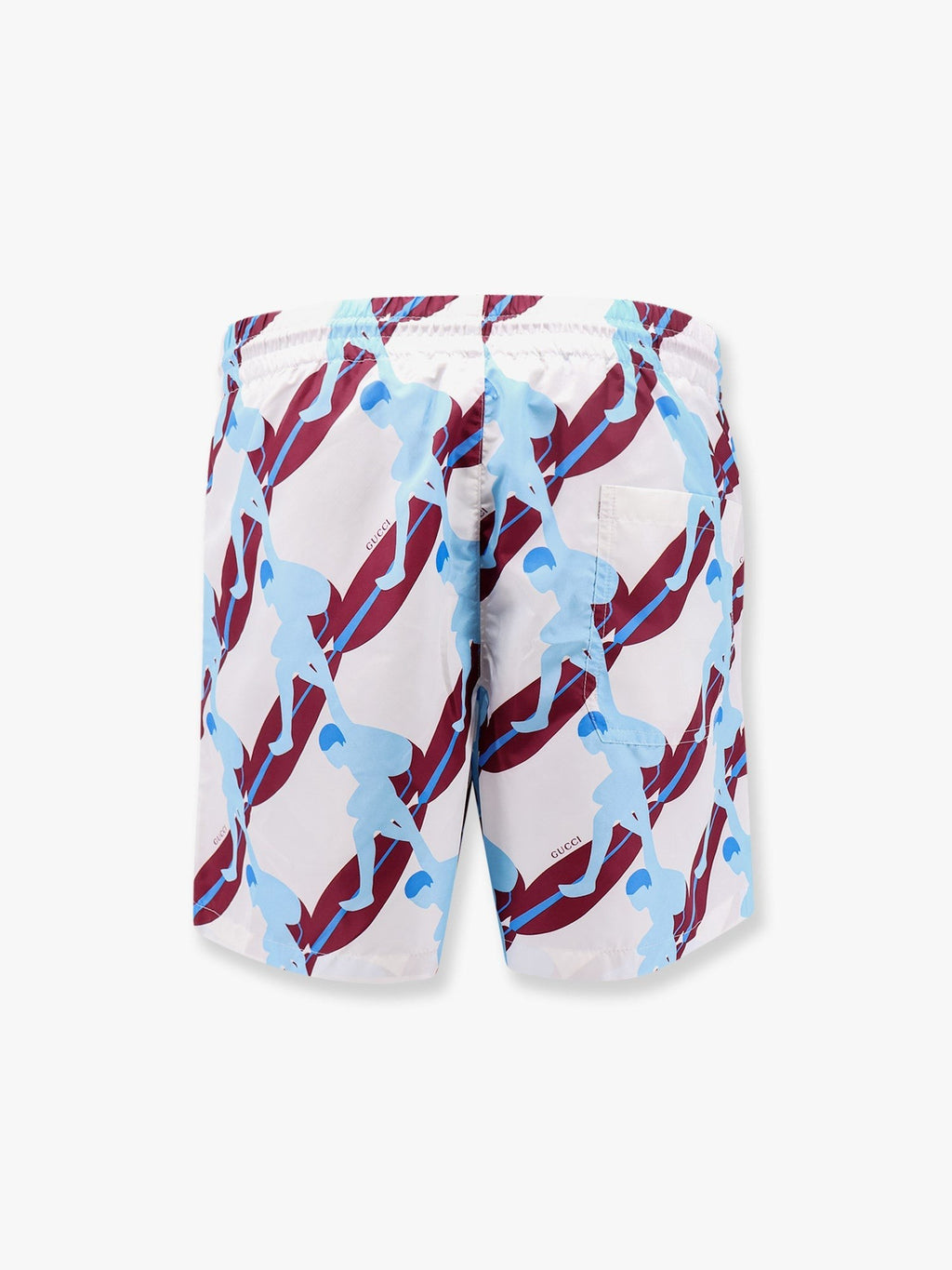 Gucci Nylon swim trunk with surfer print