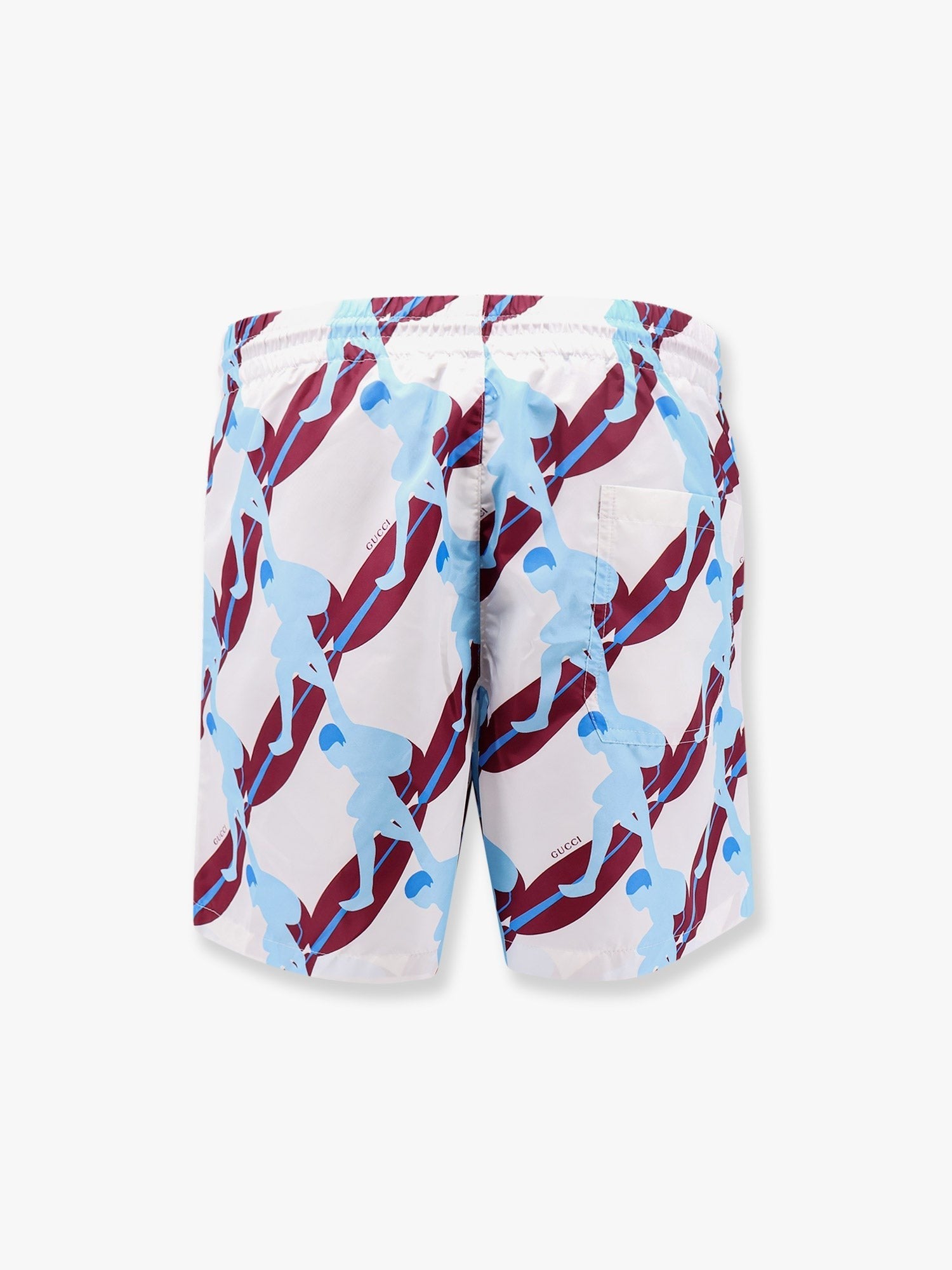 Gucci Nylon swim trunk with surfer print
