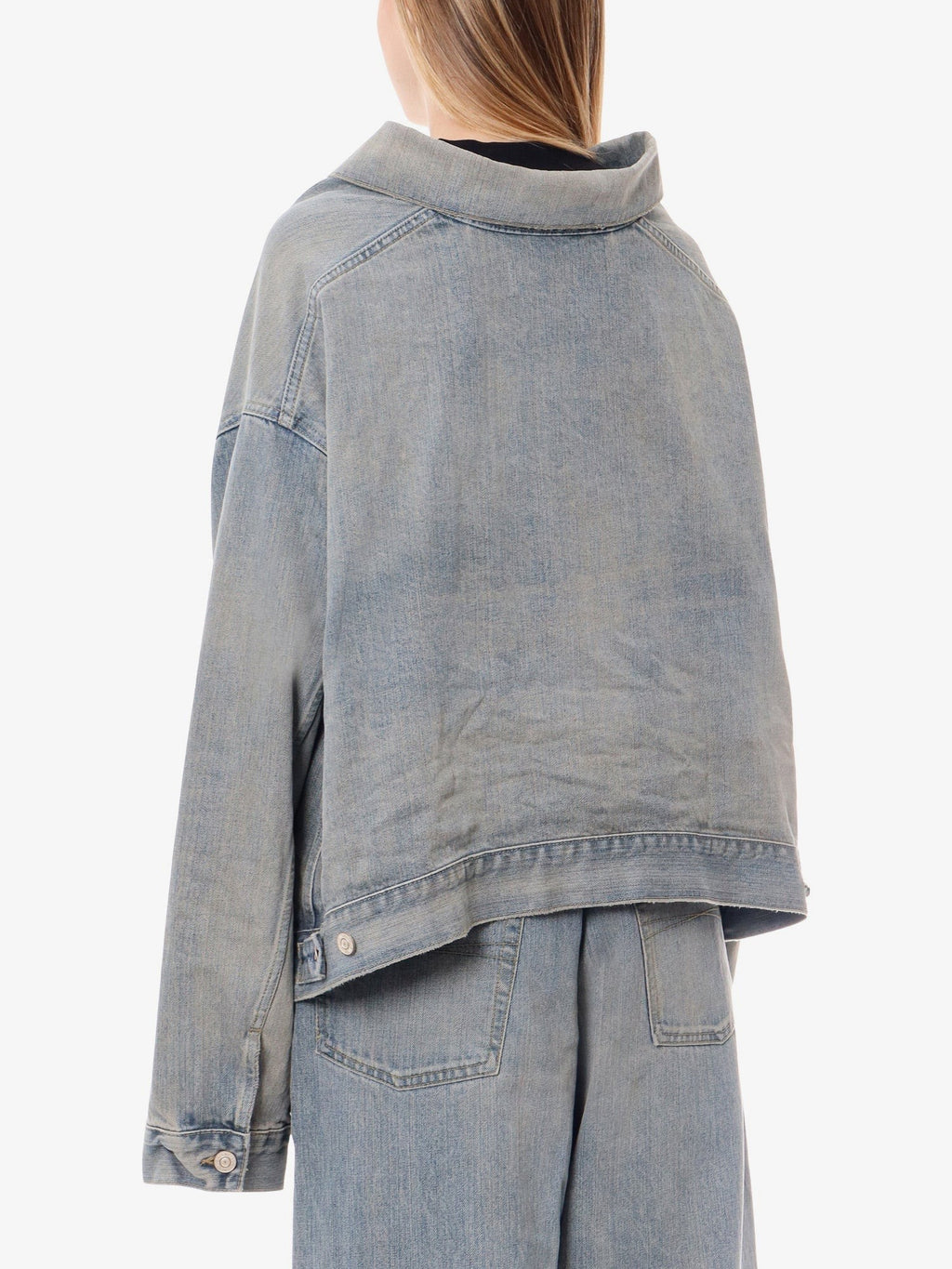 Balenciaga Τζιν μπουφάν με ανοιχτούς ώμους