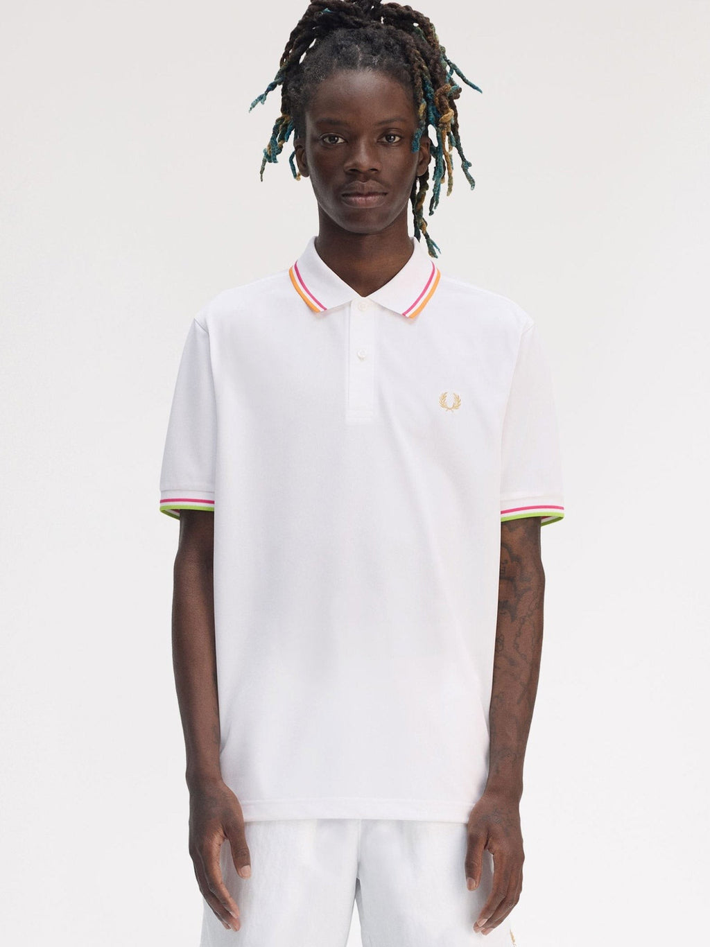 Fred Perry On Court Twin Tipped recycled polyester polo shirt