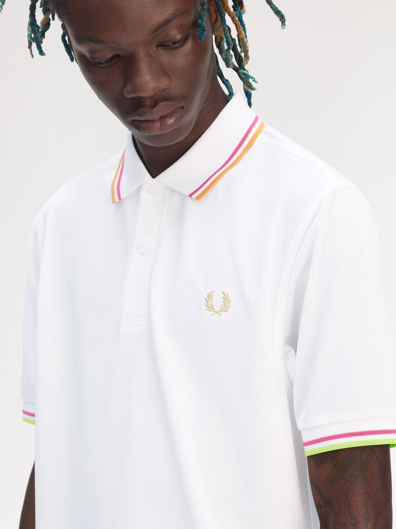 Fred Perry On Court Twin Tipped recycled polyester polo shirt
