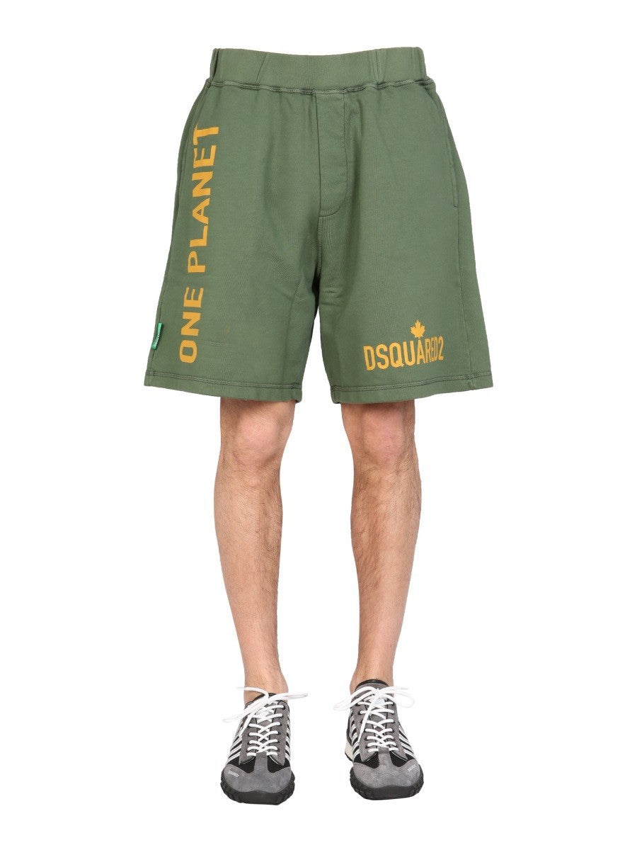Dsquared2 SHORT BERMUDA "ONE LIFE ONE PLANET"