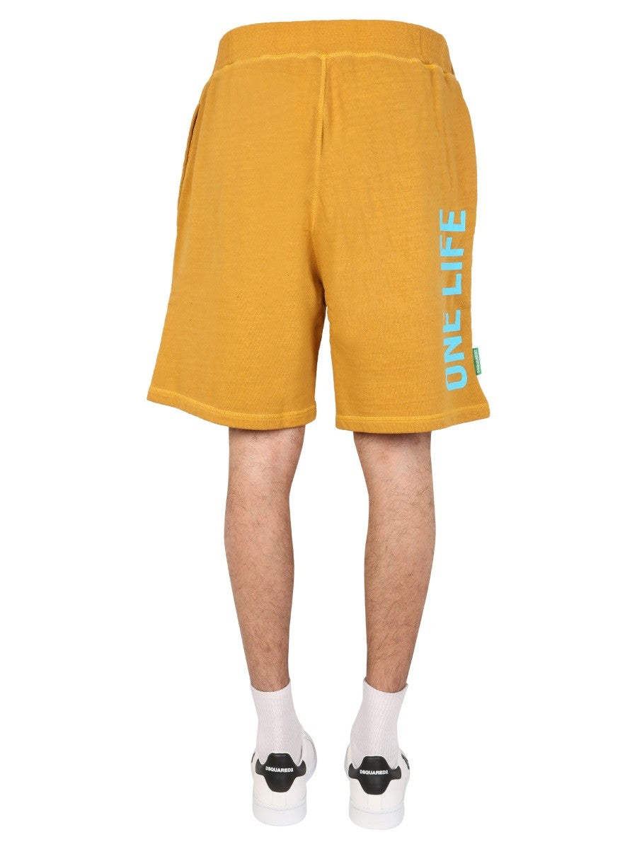 Dsquared2 SHORT BERMUDA "ONE LIFE ONE PLANET"
