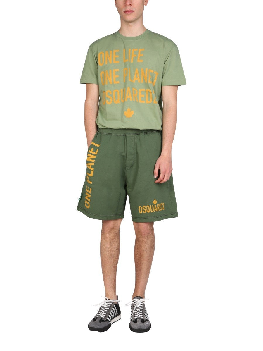 Dsquared2 "ONE LIFE ONE PLANET" BERMUDY