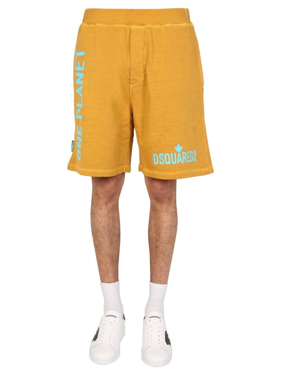 Dsquared2 "ONE LIFE ONE PLANET" BERMUDY