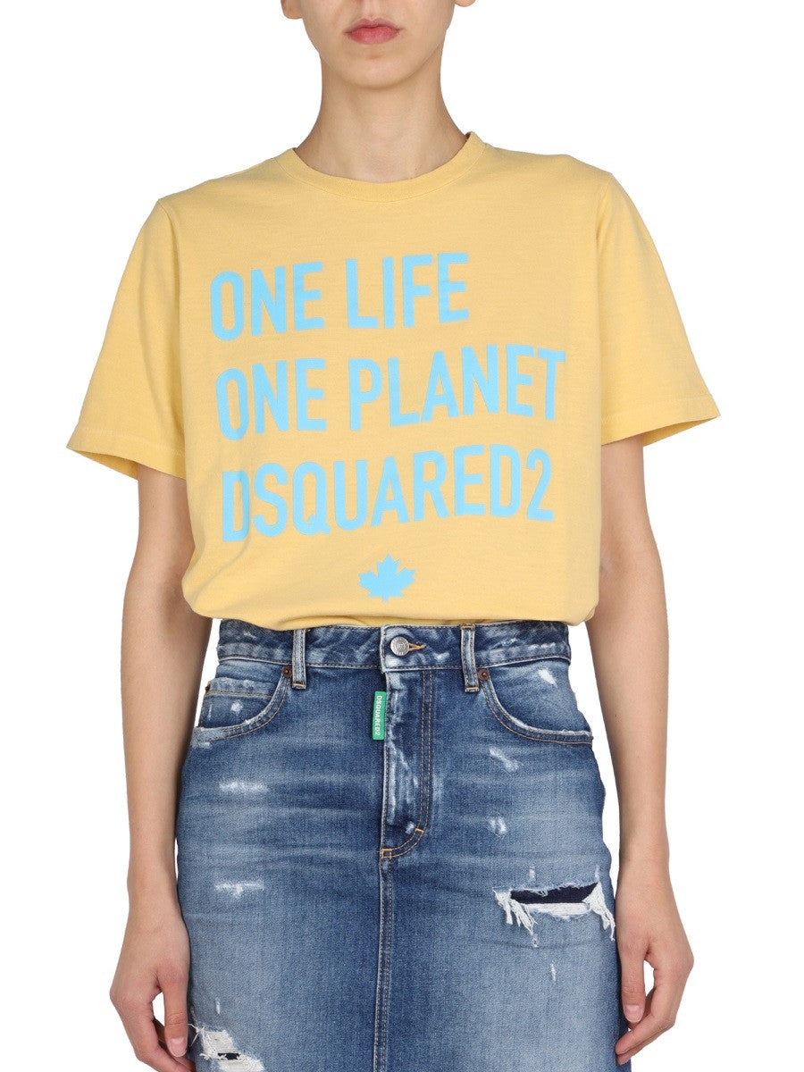 Dsquared2 ΜΠΛΟΥΖΑ "ONE LIFE ONE PLANET"