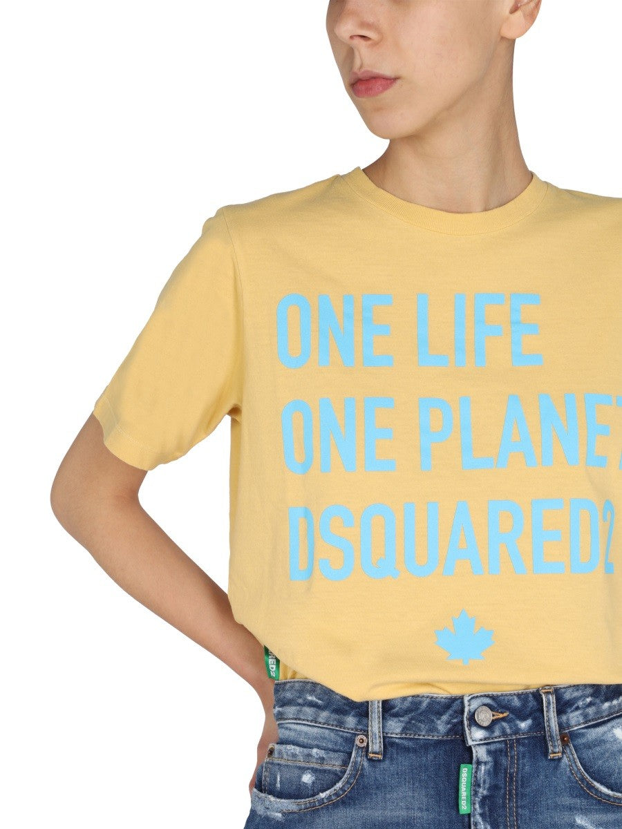Dsquared2 ΜΠΛΟΥΖΑ "ONE LIFE ONE PLANET"