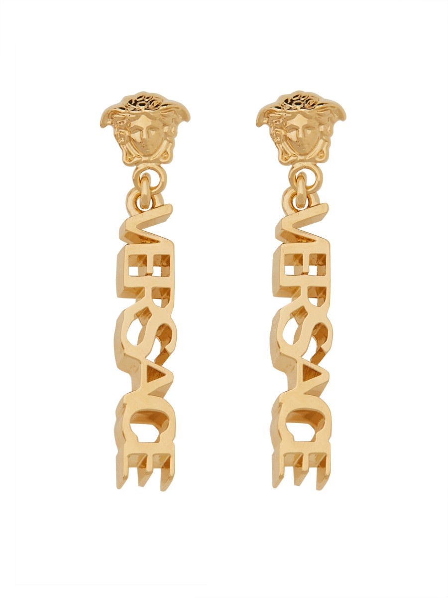 Versace ORECCHINI PENDENTI LOGATI