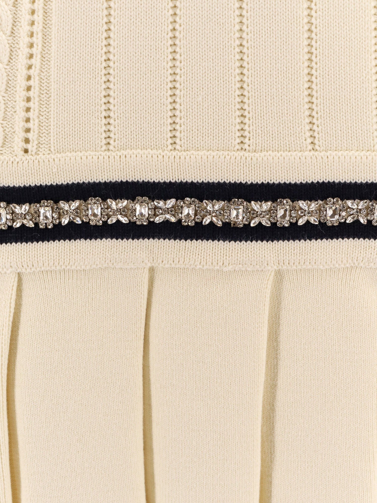 Golden Goose Deluxe Brand Organic cotton dress with crystals embellishment