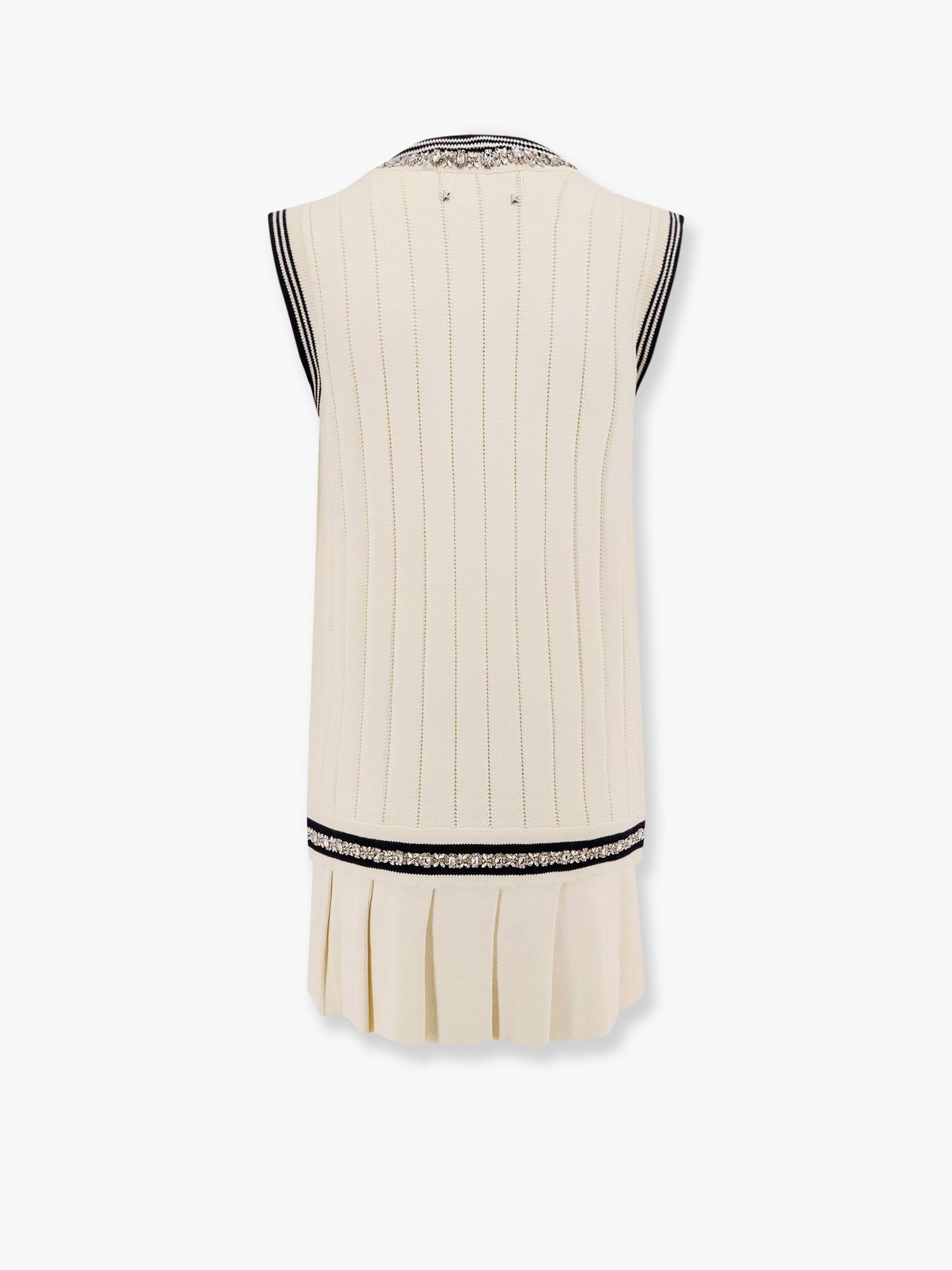 Golden Goose Deluxe Brand Organic cotton dress with crystals embellishment