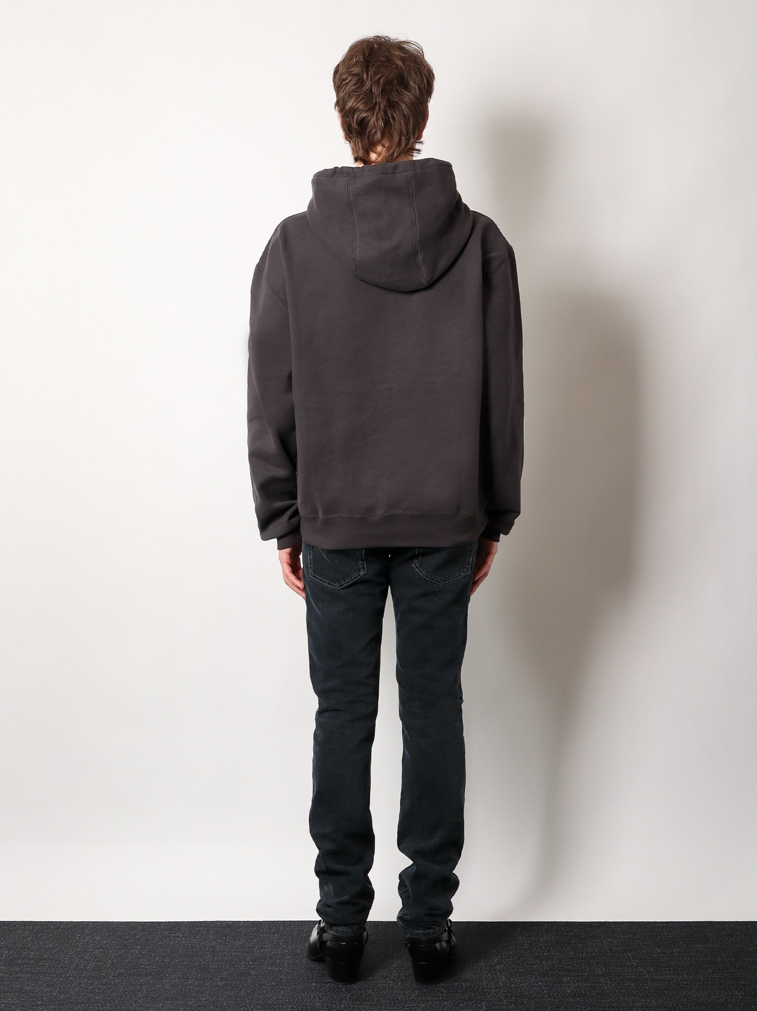 Saint Laurent Bluză de trening din bumbac organic cu broderie logo frontală