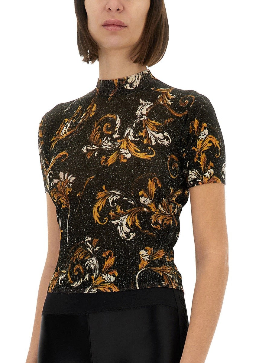 Versace Jeans Couture "OUTLINE BAROQUE" PLETENÉ TRIČKO