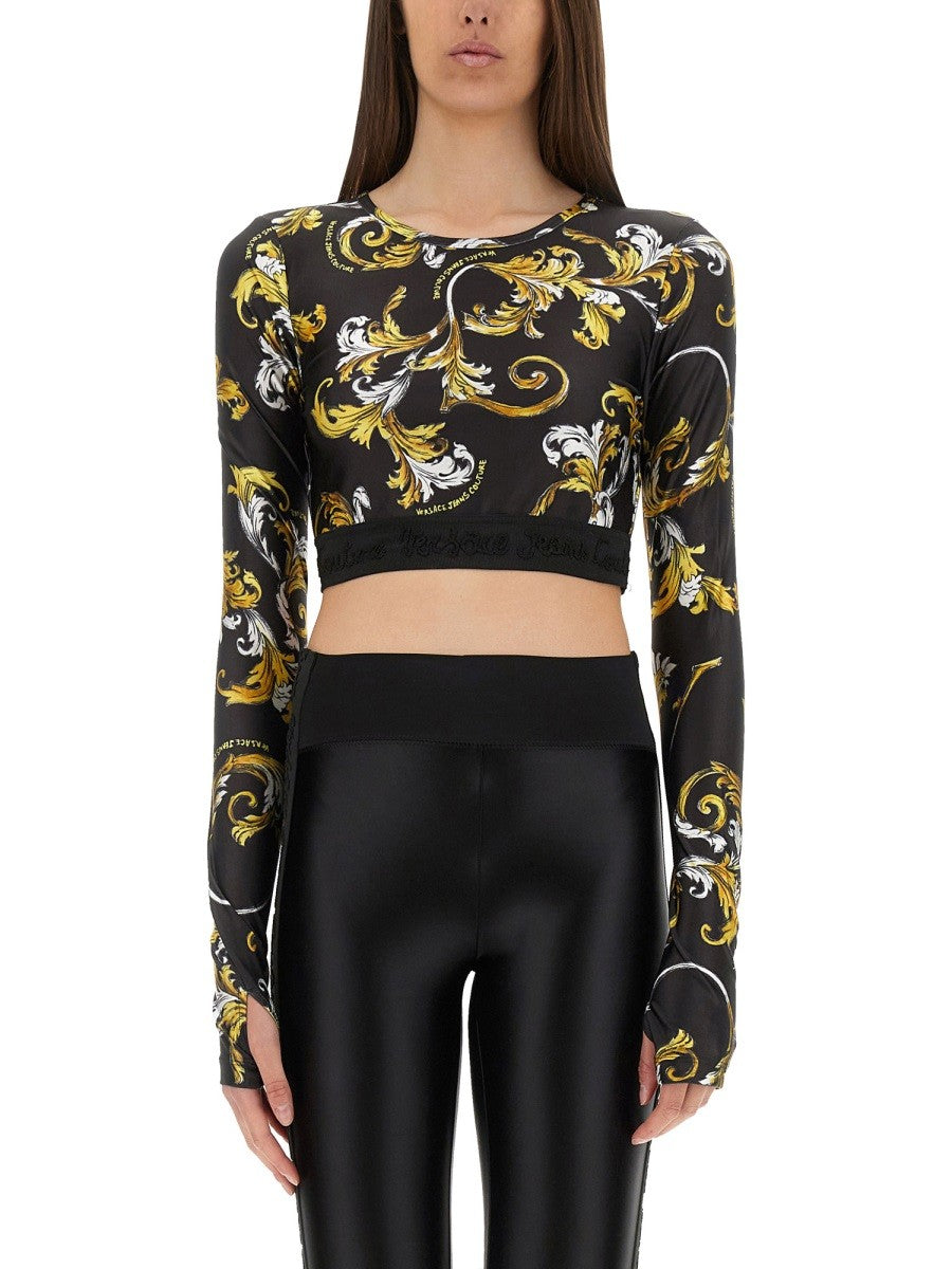 Versace Jeans Couture "OUTLINE BAROQUE" SHORT TOP