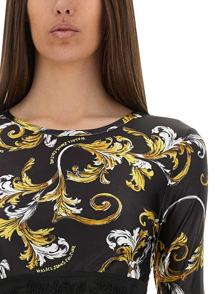Versace Jeans Couture "OUTLINE BAROQUE" KRÁTKÝ TOP