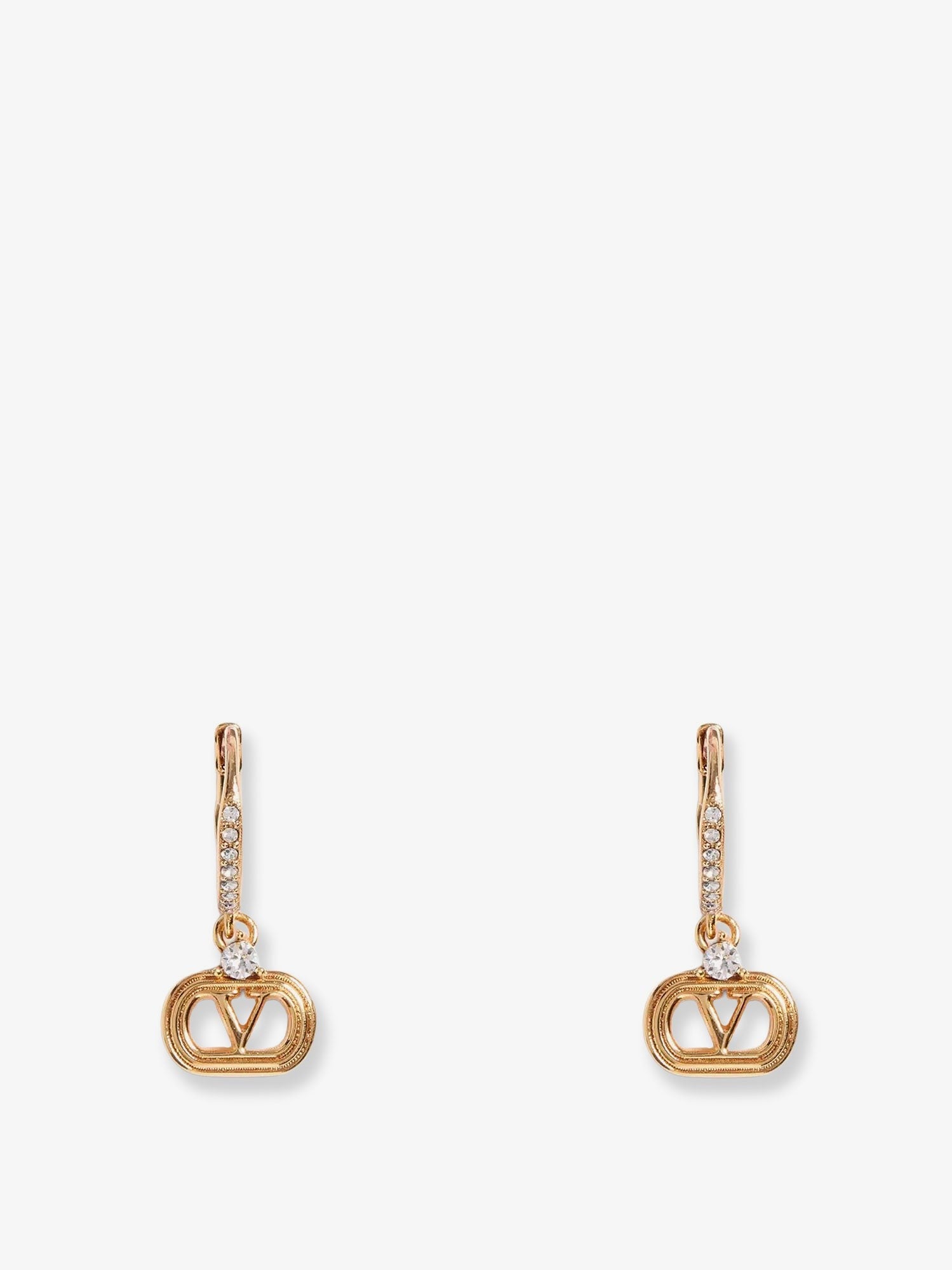 Valentino Garavani Ovalette metal and Swarovski® crystals earrings