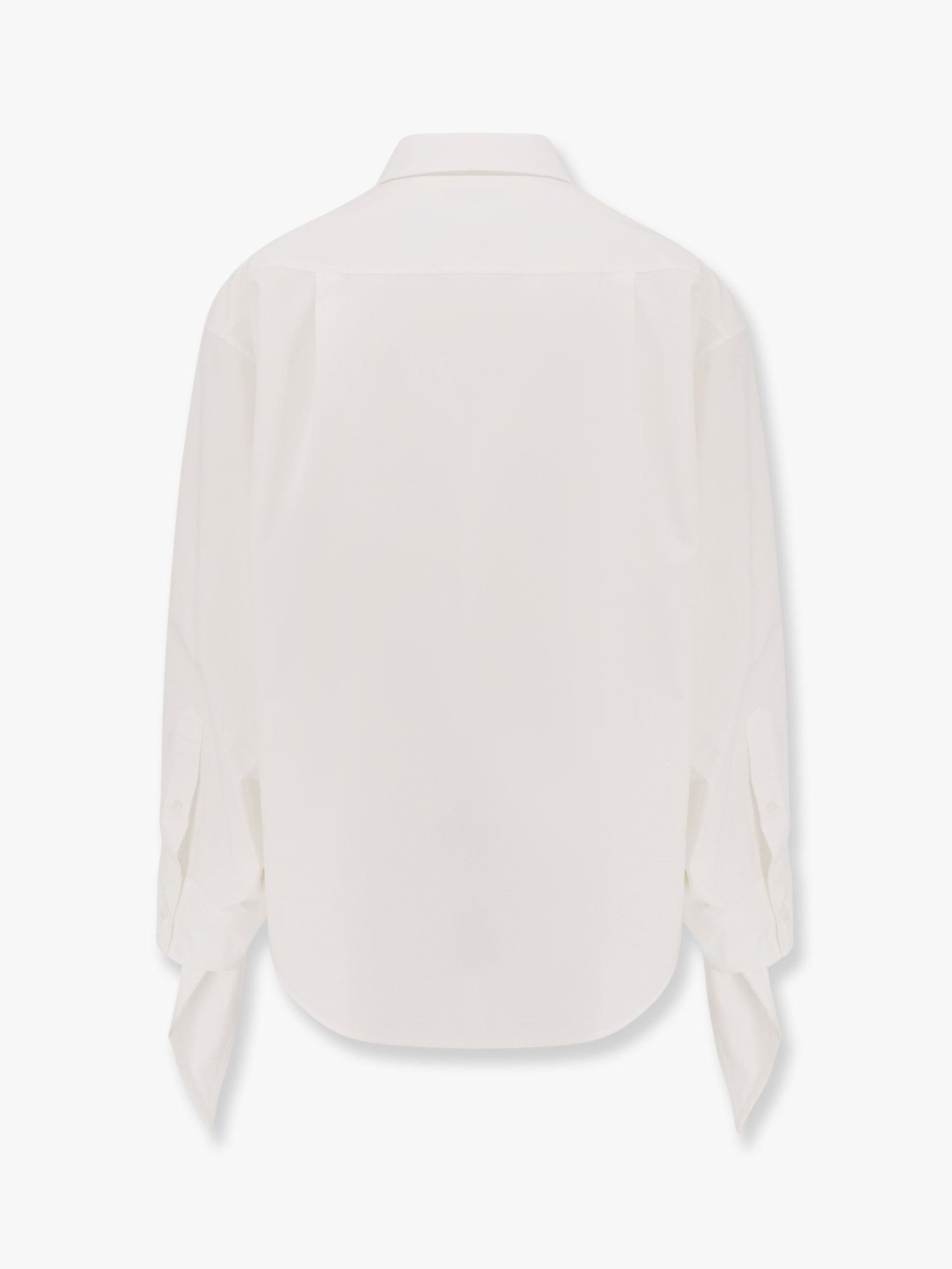 Balenciaga Oversize cotton shirt with knotted details