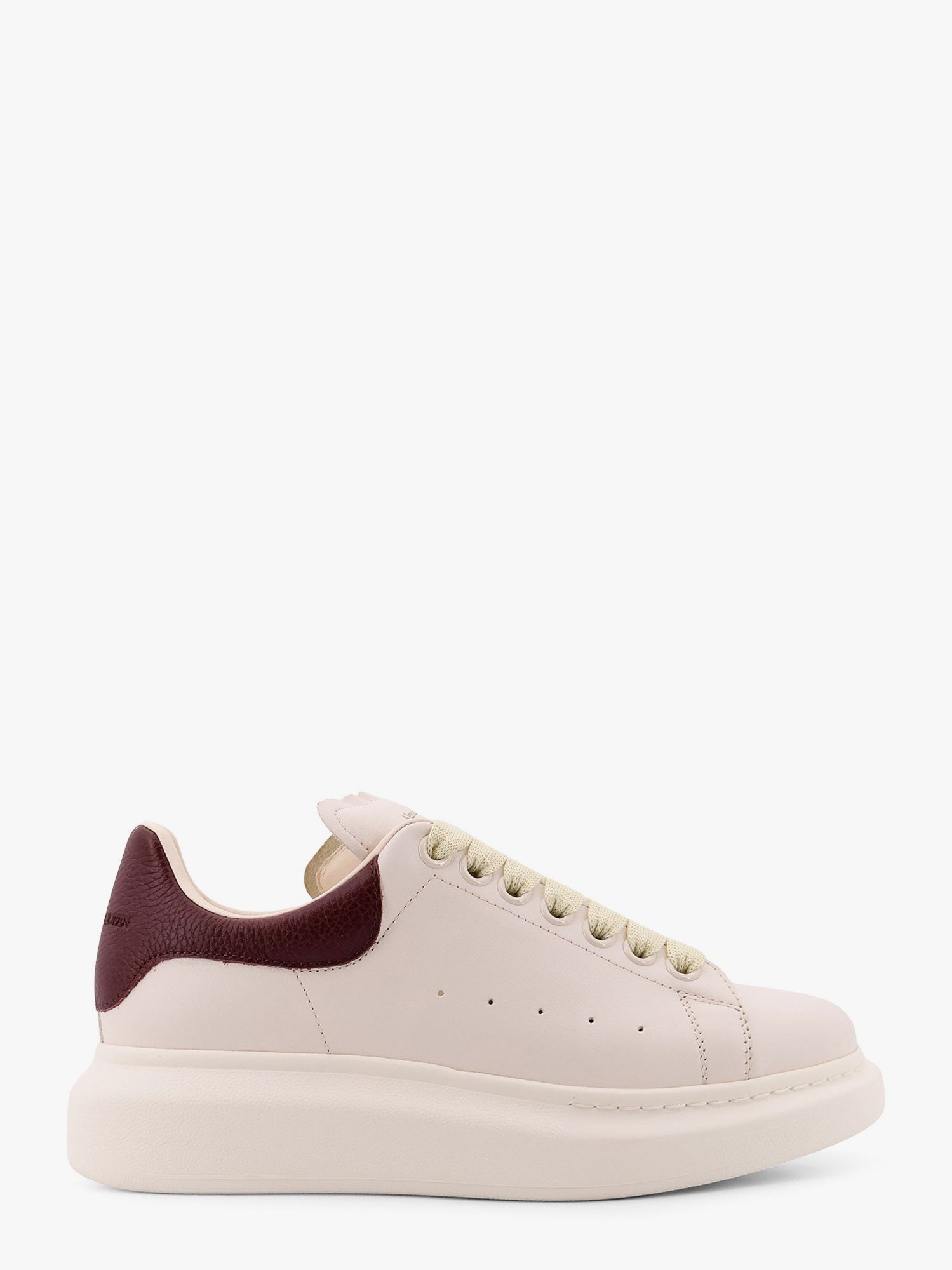 Alexander Mcqueen Oversize-Ledersneaker mit kontrastierendem Rückenpatch